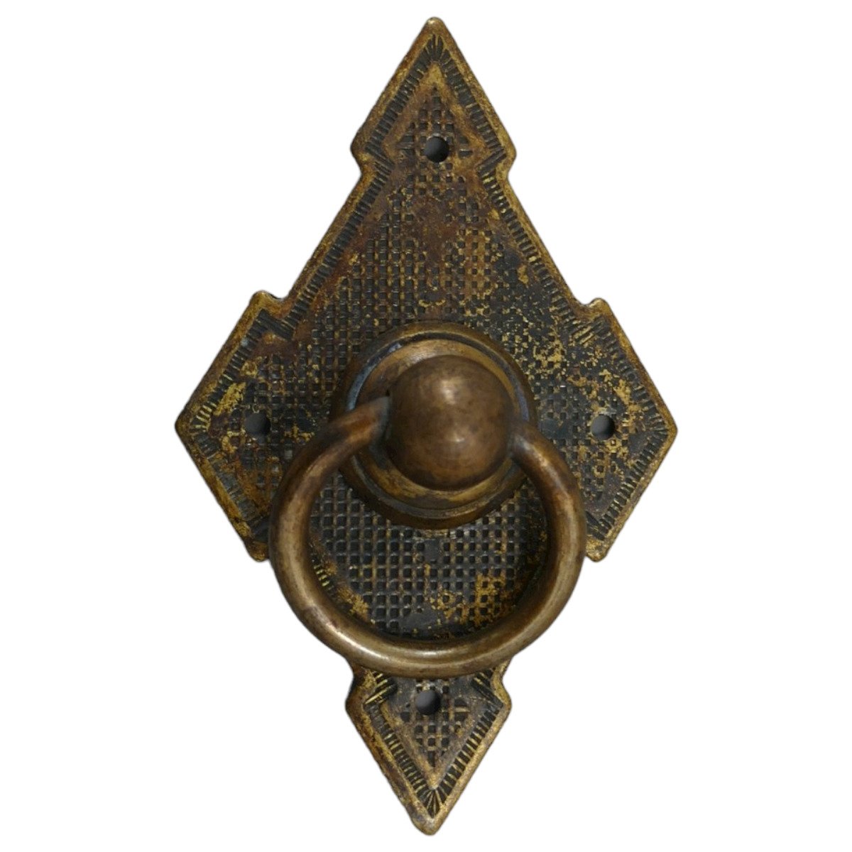 Beschlag Ring Messing brüniert 38x62(Ring-D*23mm)