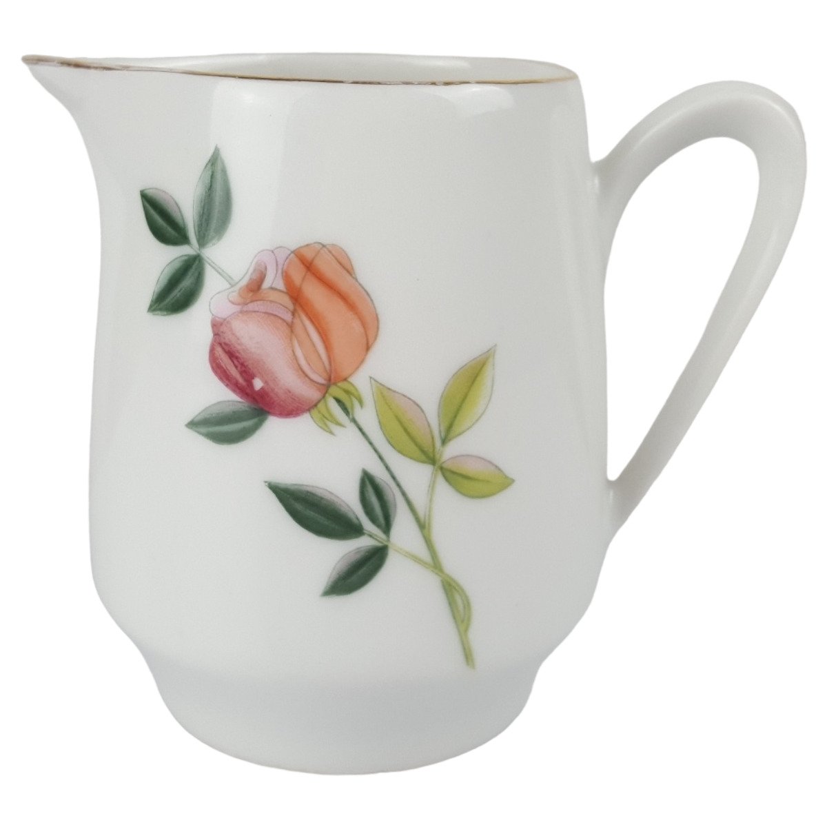 Milchkännchen Goldrand 0,15 L Zeh Scherzer Unbestimmten Formen Blumendekor Blumen gebraucht - gut