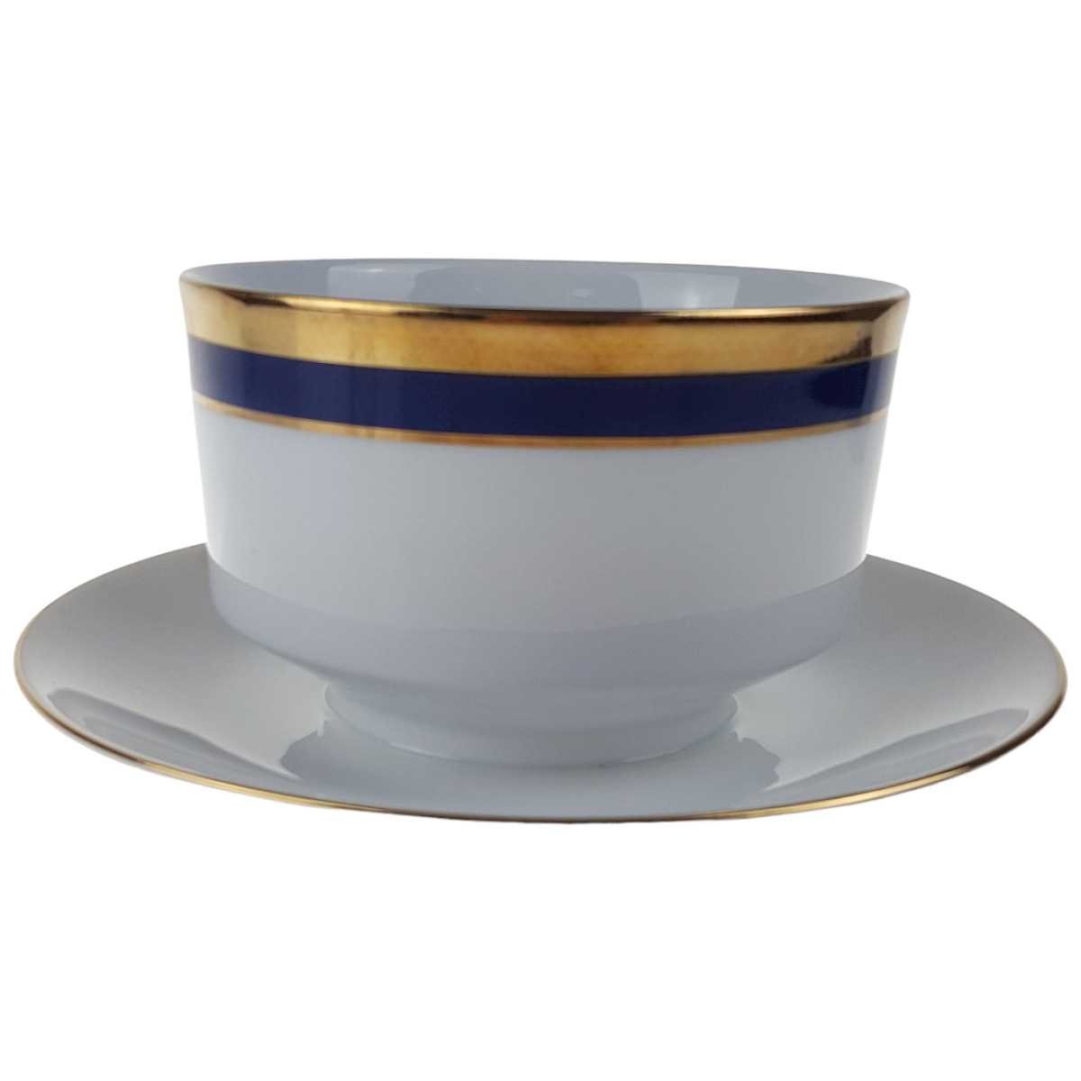 Sauciere 0,45 L Winterling Kirchenlamitz Unbestimmten Formen Echt Kobalt Scharffeuer gebraucht - gut