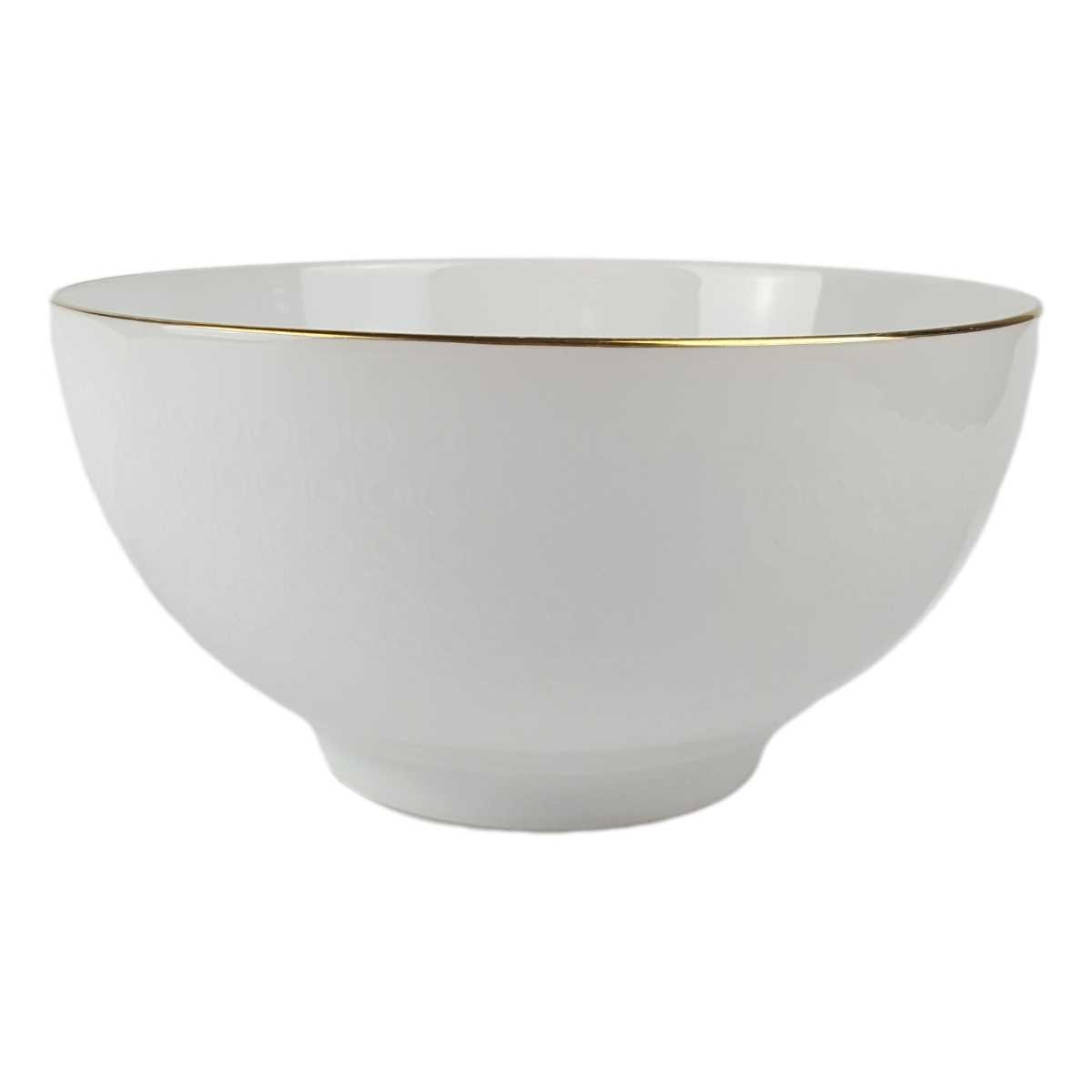 Schüssel Goldrand 1,7 L AK Kaiser Porzellan Form 40 Reliefdekor gebraucht - gut