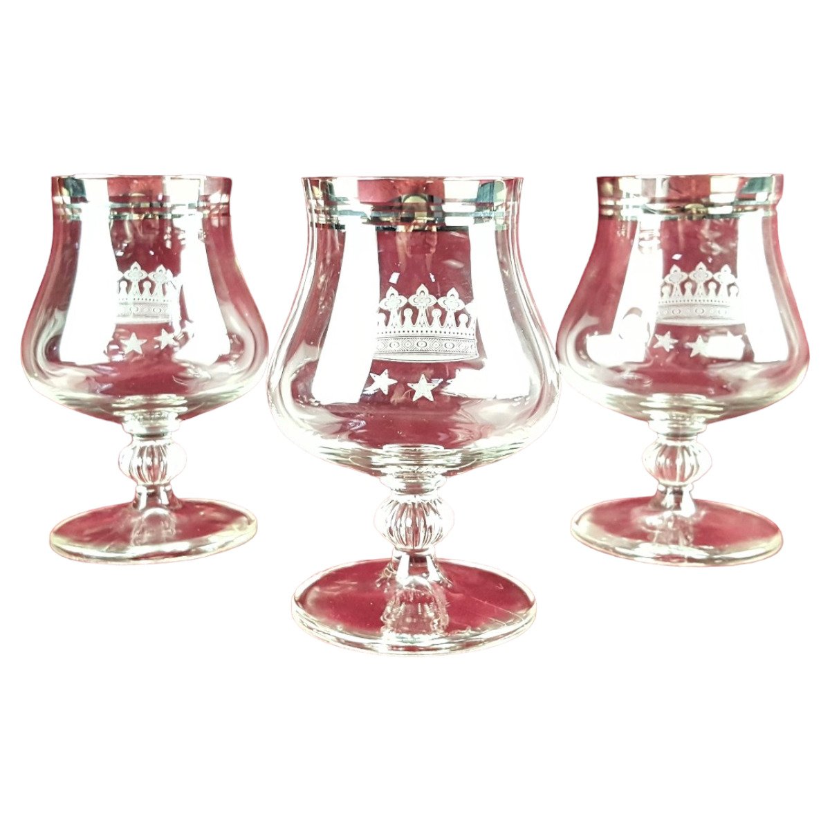 3er Set Cognacglas Germany 12,1 cm Thomas-Porzellan Thomas Transparent gebraucht - sehr gut