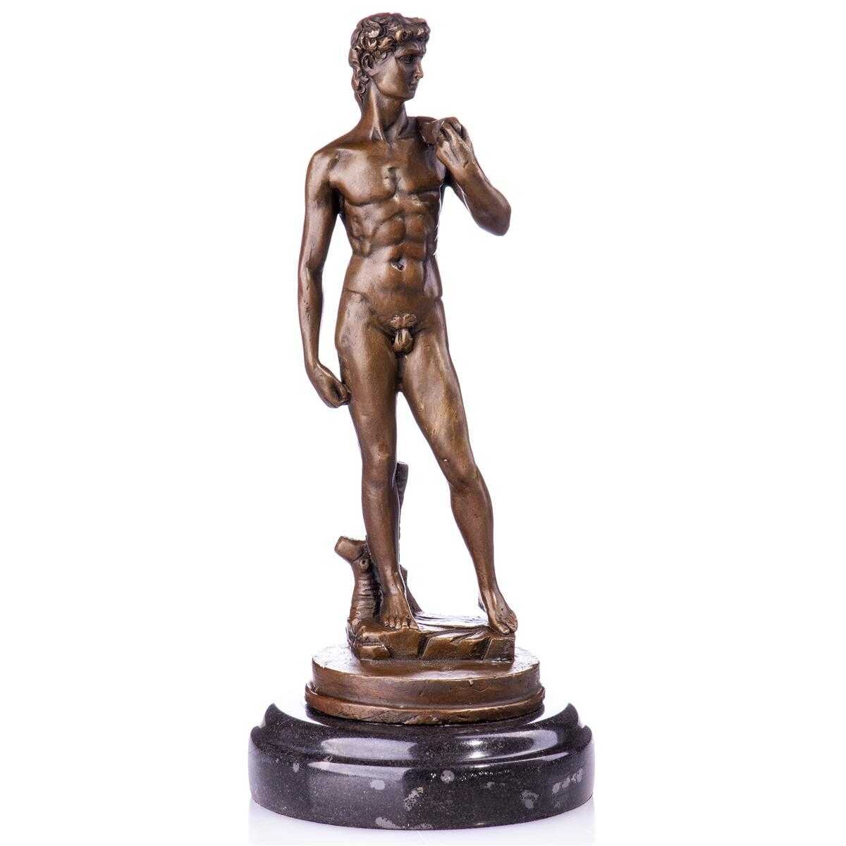 Skulptur Figur Statue Bronzeskulptur Bronzefigur Bronze David nach Michelangelo