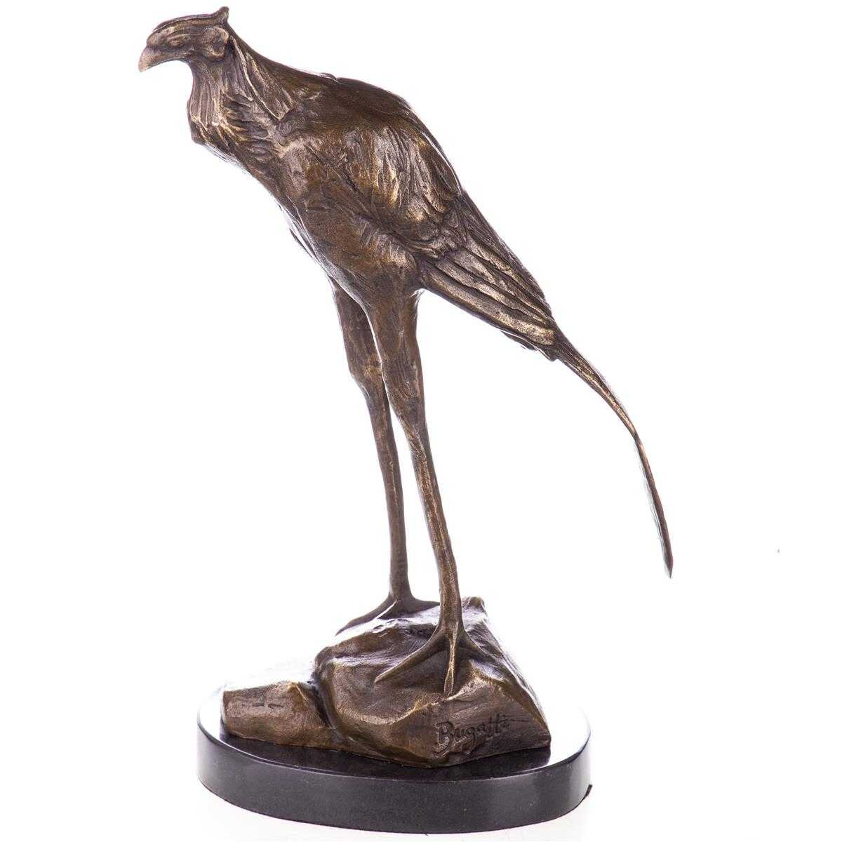 Skulptur Figur Statue Bronzeskulptur Bronzefigur Bronze Sekretär Vogel nach Bugatti
