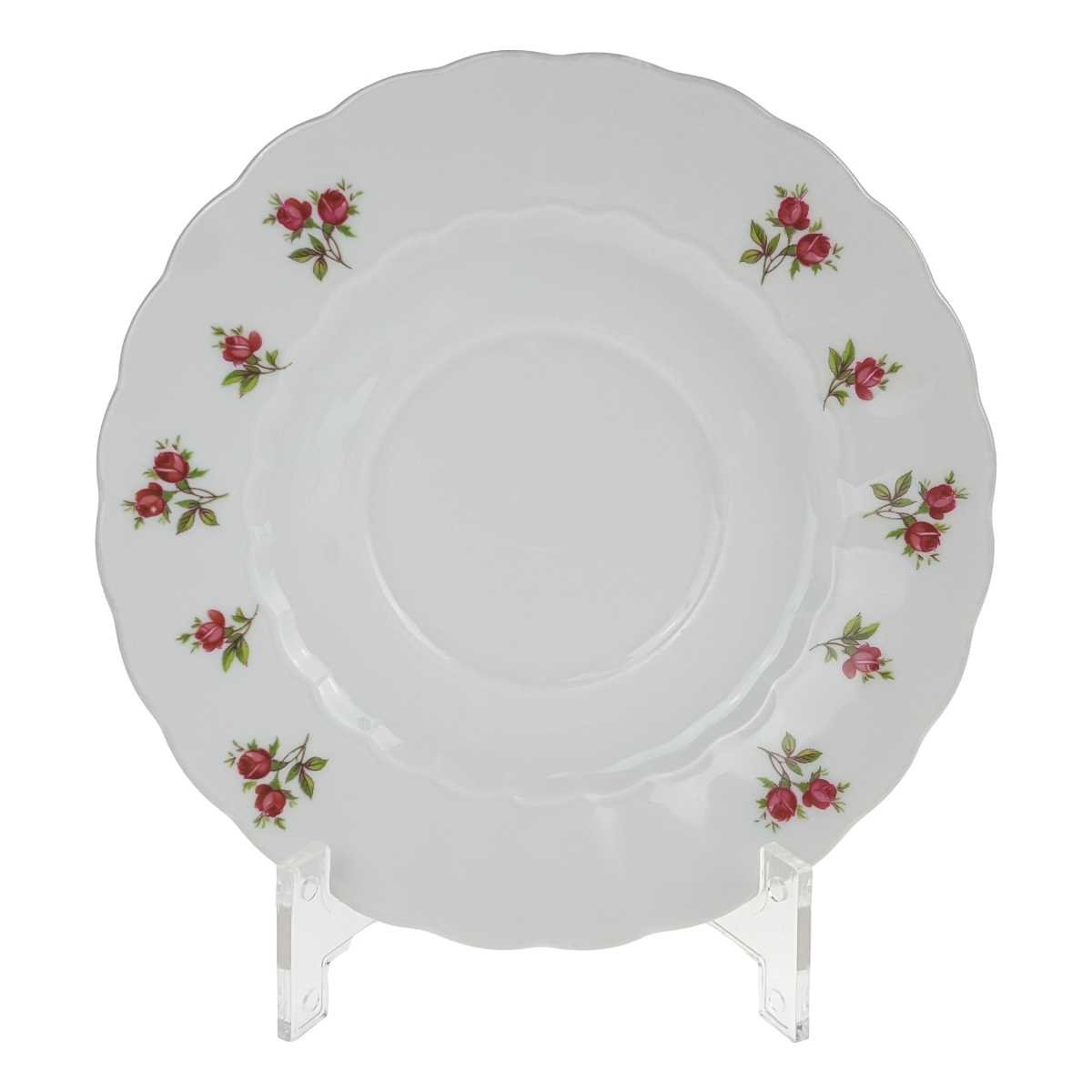 Untertasse 15,2 cm Eschenbach Moosrose Blumen gebraucht - gut