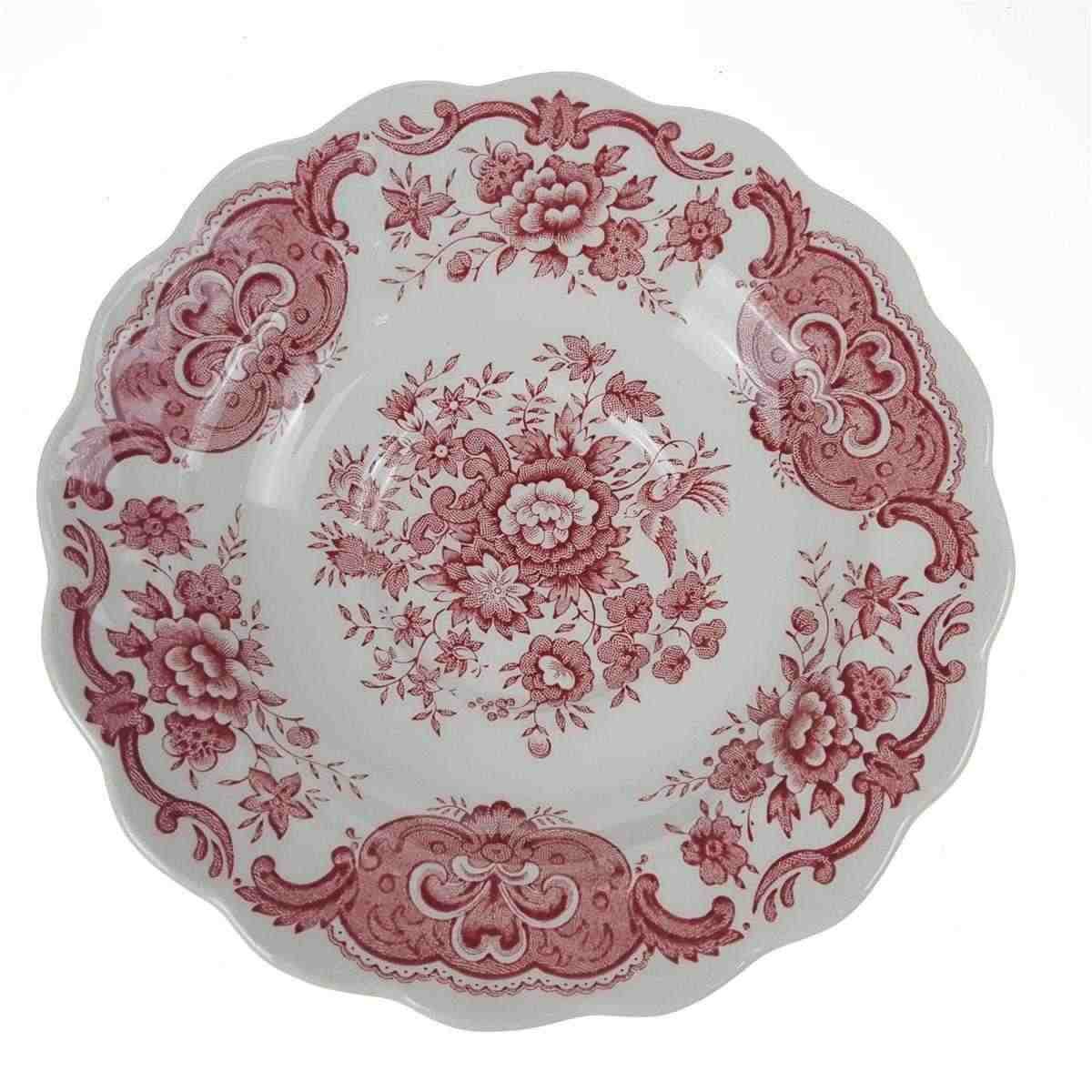 Untertasse für Kaffee 14,9 cm Ridgway Windsor Rot gebraucht - sehr gut