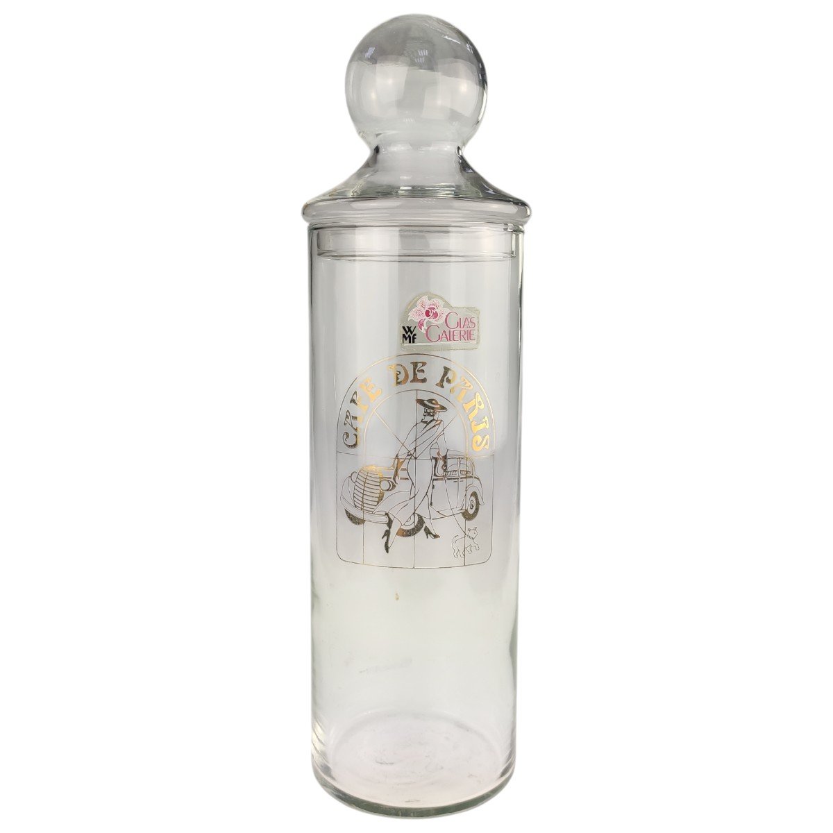 Vorratsdose Golddekor 31 cm WMF Glas Galerie gebraucht - gut