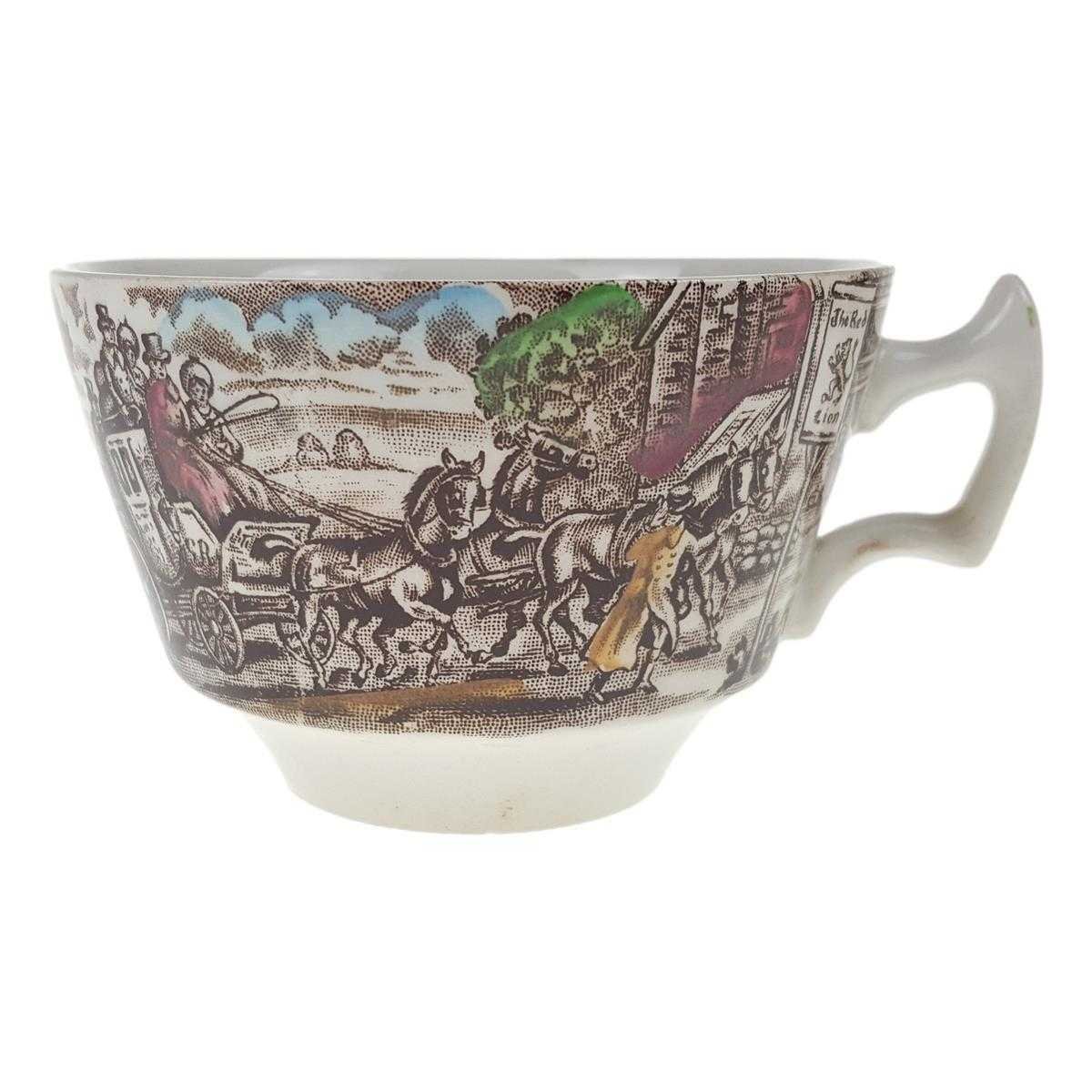 Teetasse 0,25 L Wood & Sons England The Post House Bunt Historismus gebraucht - akzeptabel