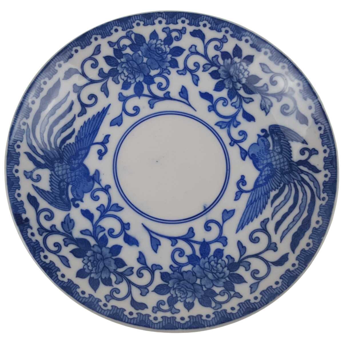 Untertasse ohne Stempel 14 cm Noritake Japan Keine Angabe Howo blau gebraucht - gut