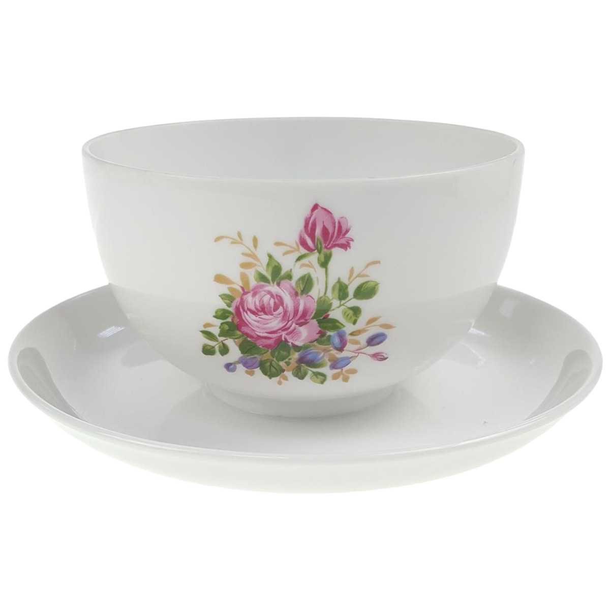 Sauciere 1tlg Melitta Unbestimmten Formen Blumendekor Bunt Blumen gebraucht - gut