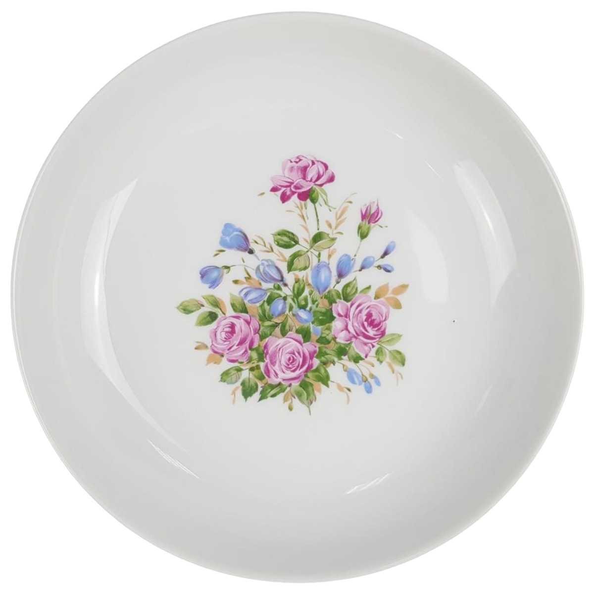 Suppenteller 20 cm Melitta Unbestimmten Formen Blumendekor Bunt Blumen gebraucht - sehr gut