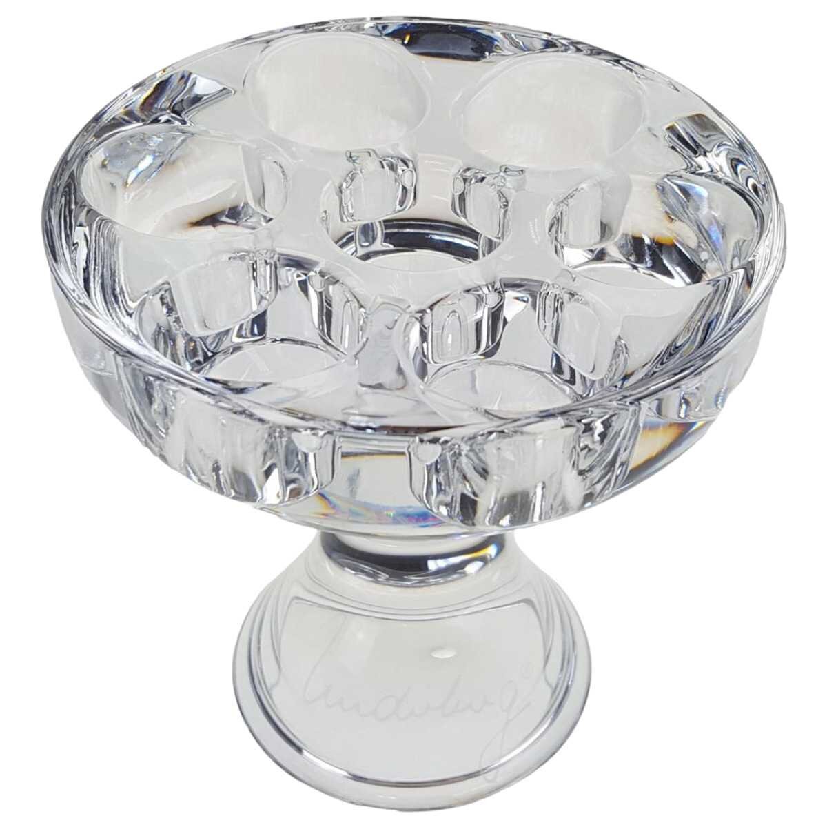 Kerzenhalter für 7 Kerzen 11,5 cm H Kristallglas Transparent