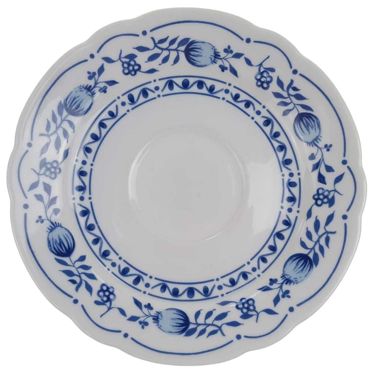 Untertasse 17,5 cm Triptis Porzellan Romantika Zwiebelmuster gebraucht - akzeptabel