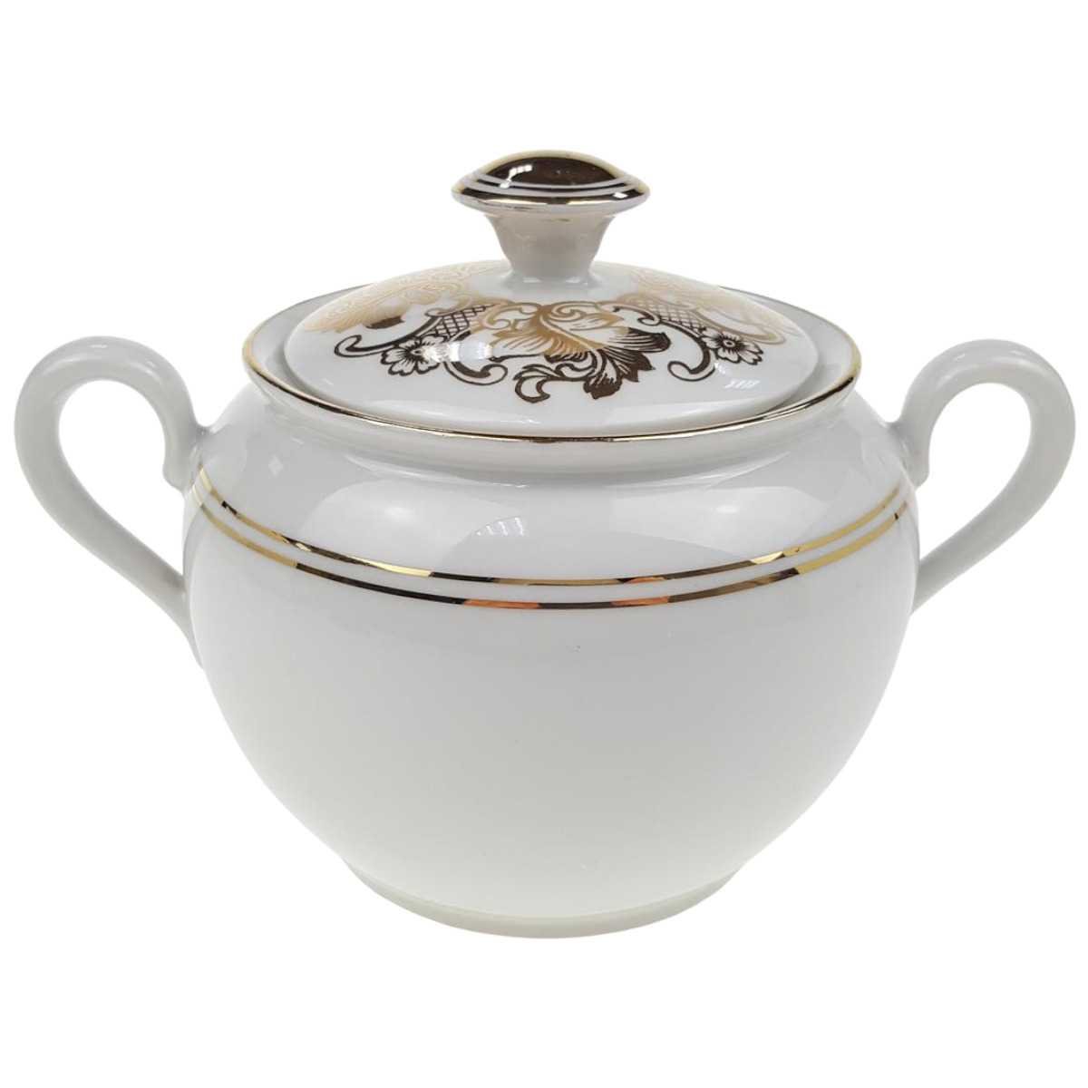 Zuckerdose groß Goldrand Golddekor Mitterteich B 600 gebraucht - gut