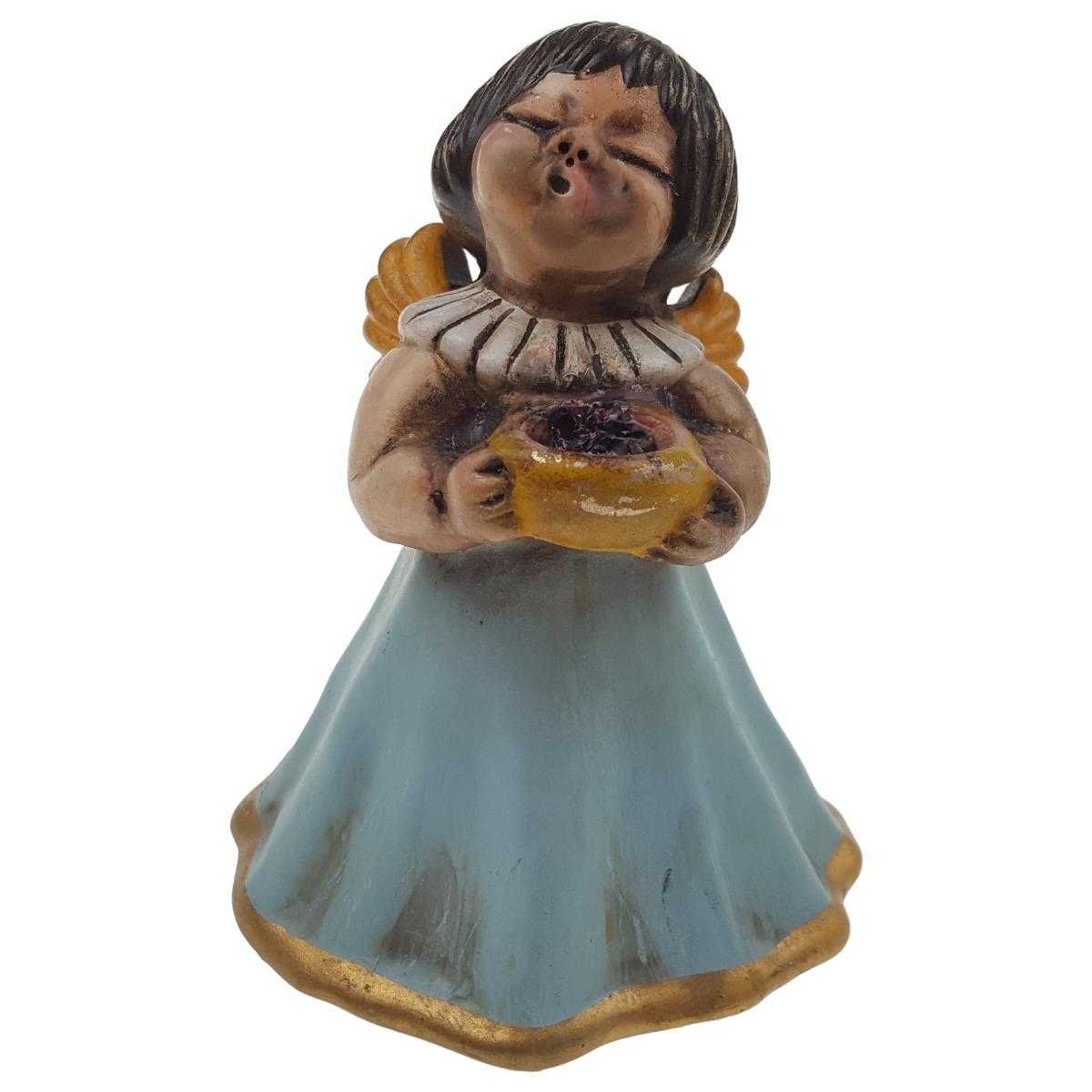 Kerzenhalter Figur Skulptur Thun Bozner Blaues Kleid Engel gebraucht - gut