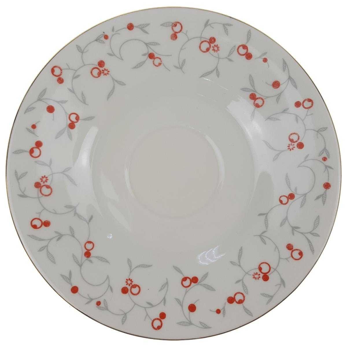 Untertasse für Tee Goldrand Golddekor 14,8 cm Neuerer elfenbein gebraucht - gut