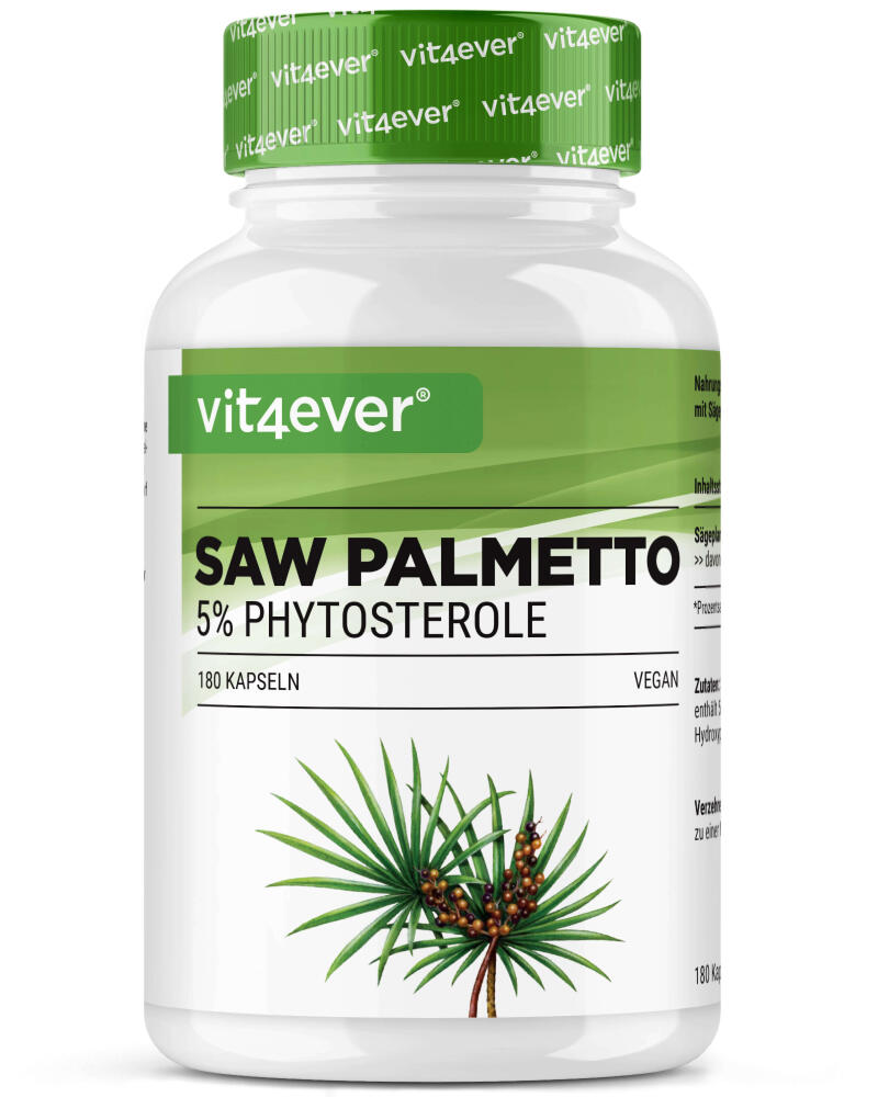 Saw Palmetto Extrakt - 180 Kapseln mit 500 mg Extrakt