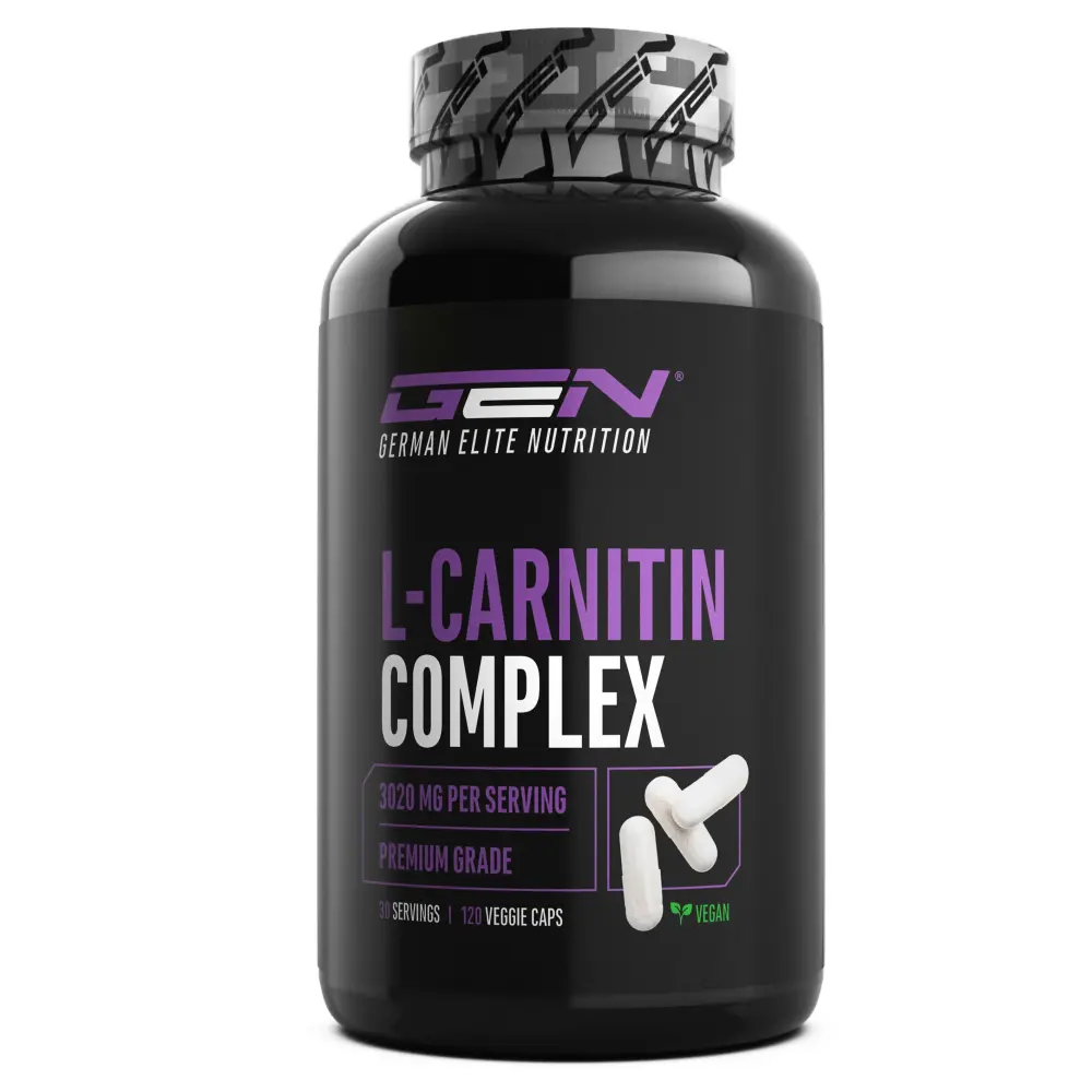 L-Carnitin Triple Complex - 120 Kapseln - 3000 mg - Acetyl Tartrat Fumarat