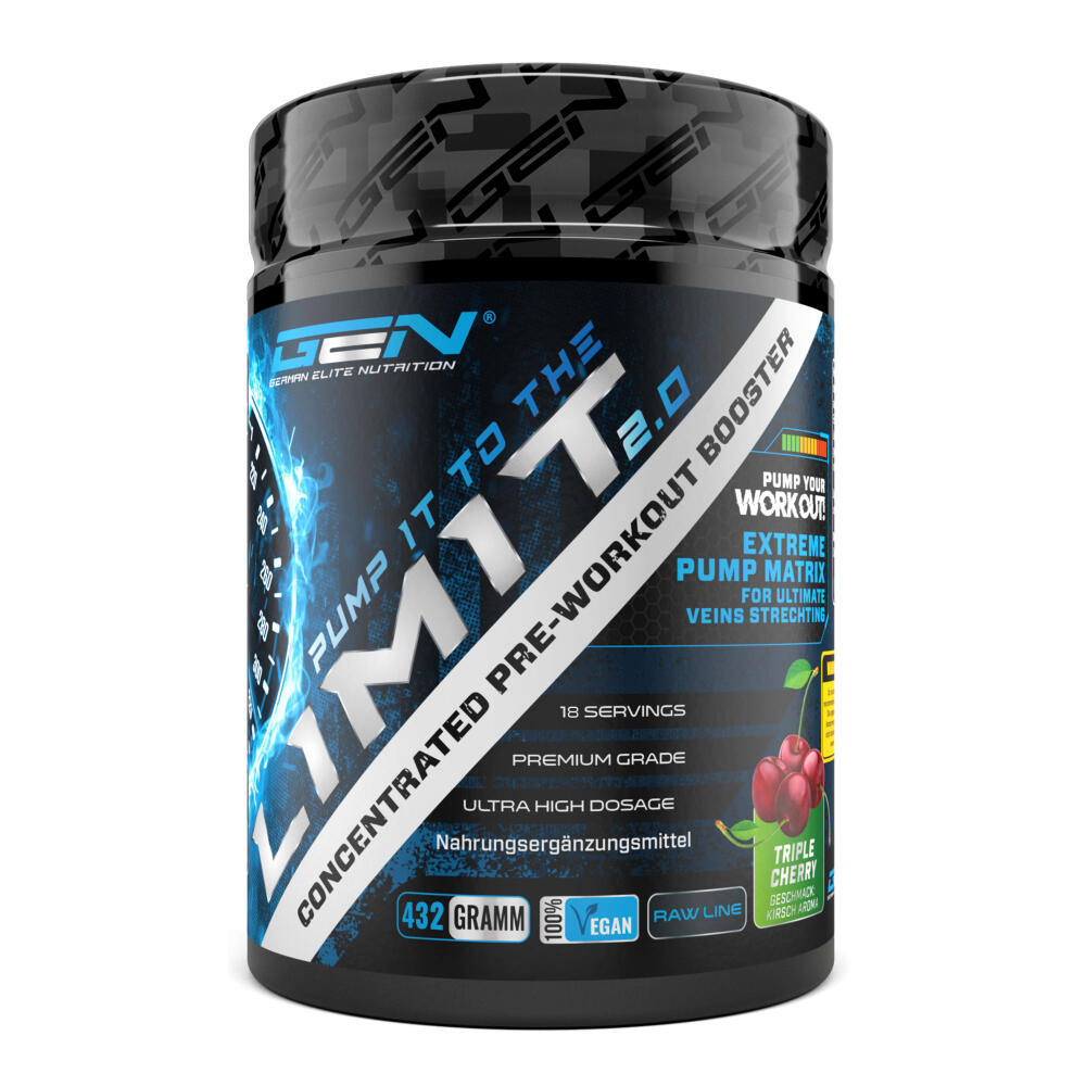 Pump it to the Limit 2.0 - Pre Workout & Trainings Booster, 432 g