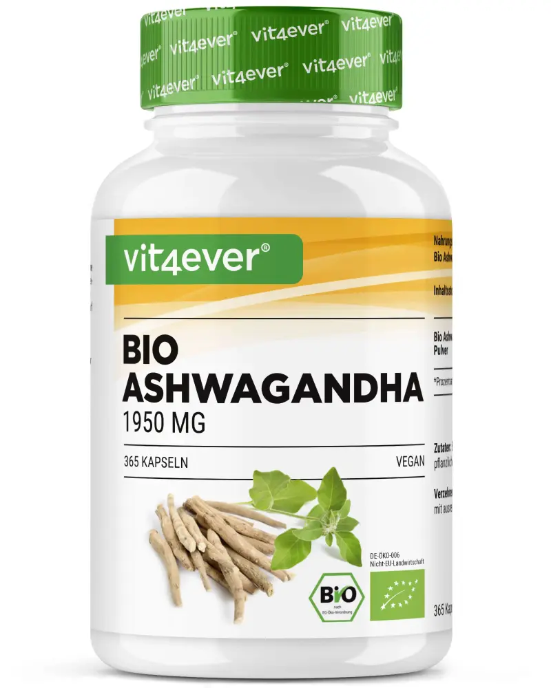 Bio Ashwagandha - 365 Kapseln