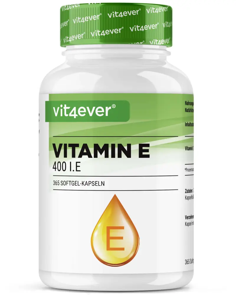Vitamin E 400 I.E. - 365 Softgel Kapseln