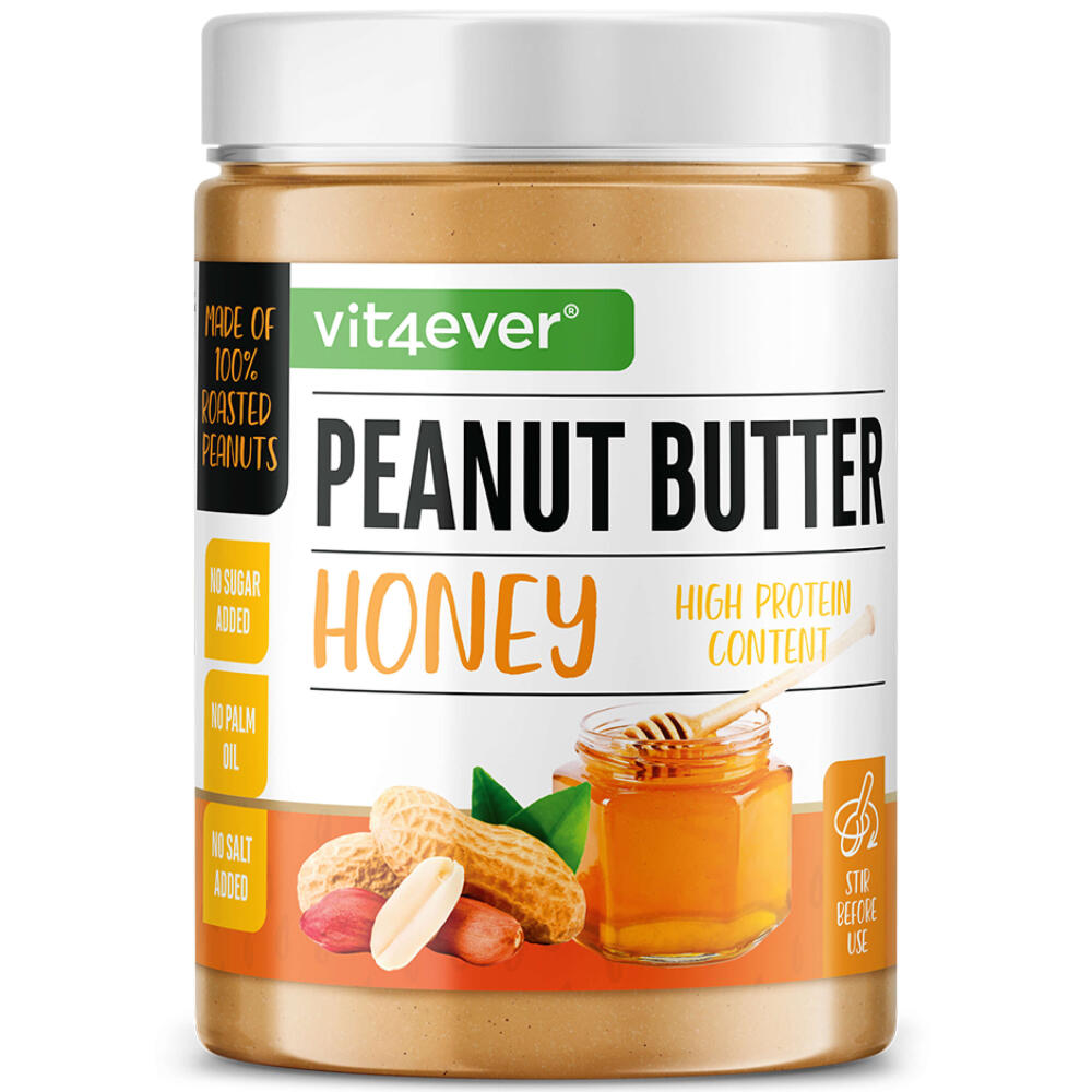 Erdnussbutter (Smooth) mit Honig - Peanut Butter Honey 1000 g