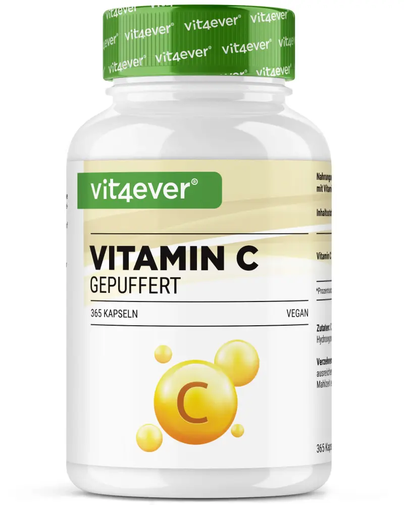 Vitamin C - Gepuffert - 365 Kapseln