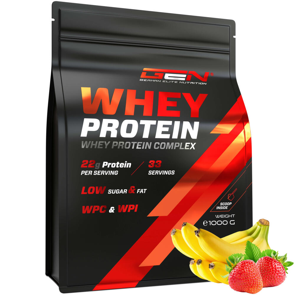 Whey Protein Komplex - Strawberry Banana, 1000g