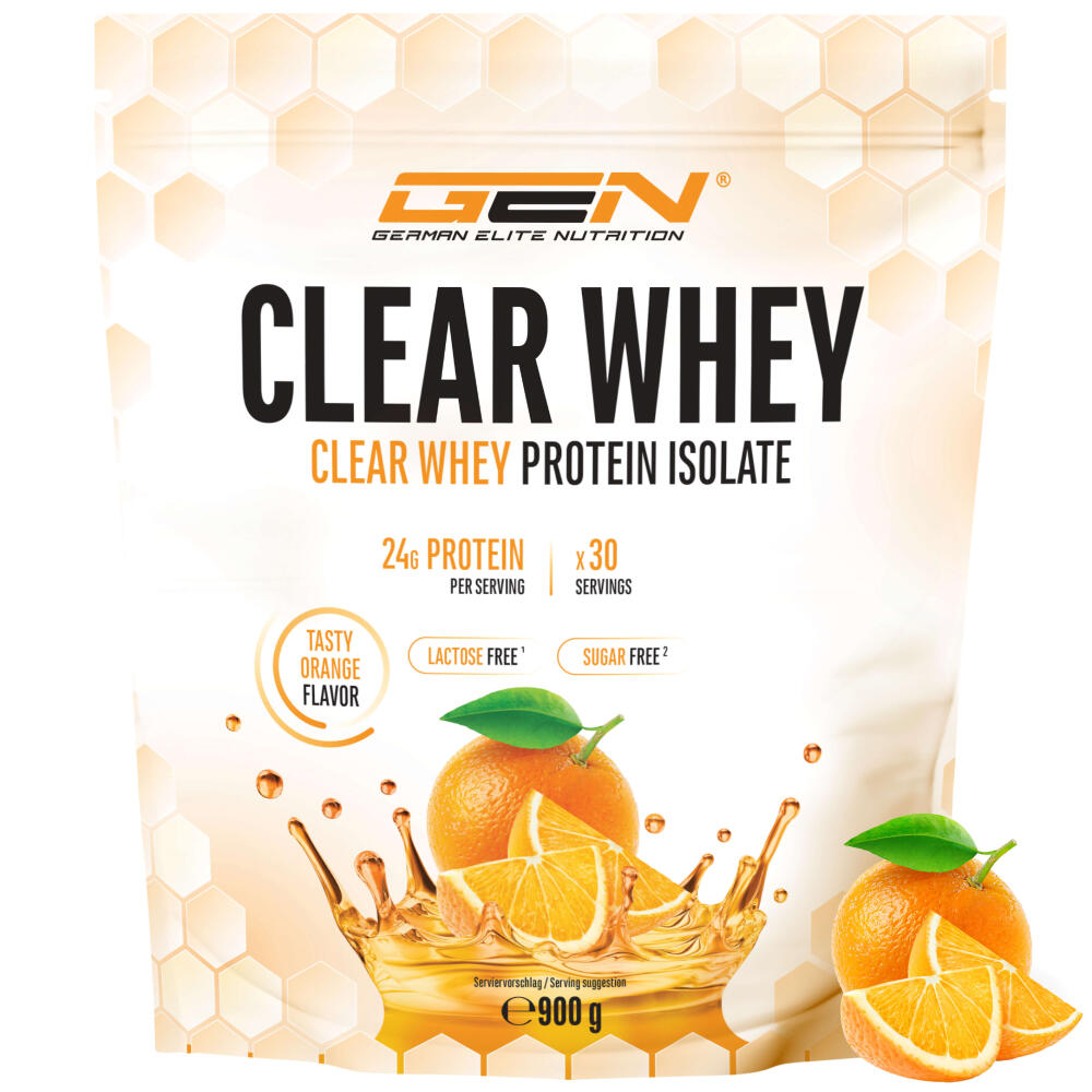 Clear Whey Protein - Tasty Orange, 900 g