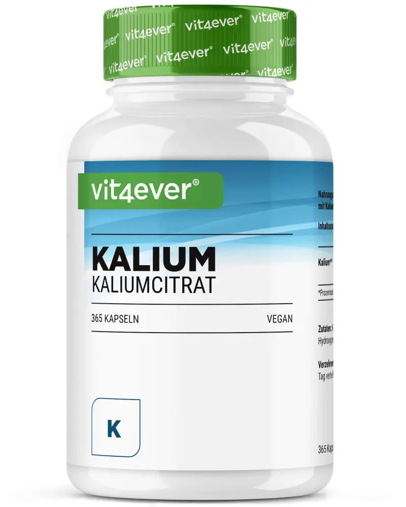 Kalium - Kaliumcitrat, 365 Kapseln
