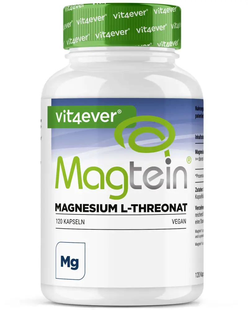 Magnesium - Magtein - L-Threonate, 120 Kapseln