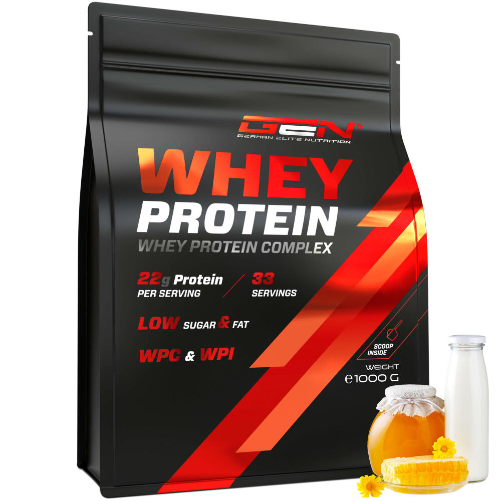 Whey Protein Komplex - Milch mit Honig, 1000g