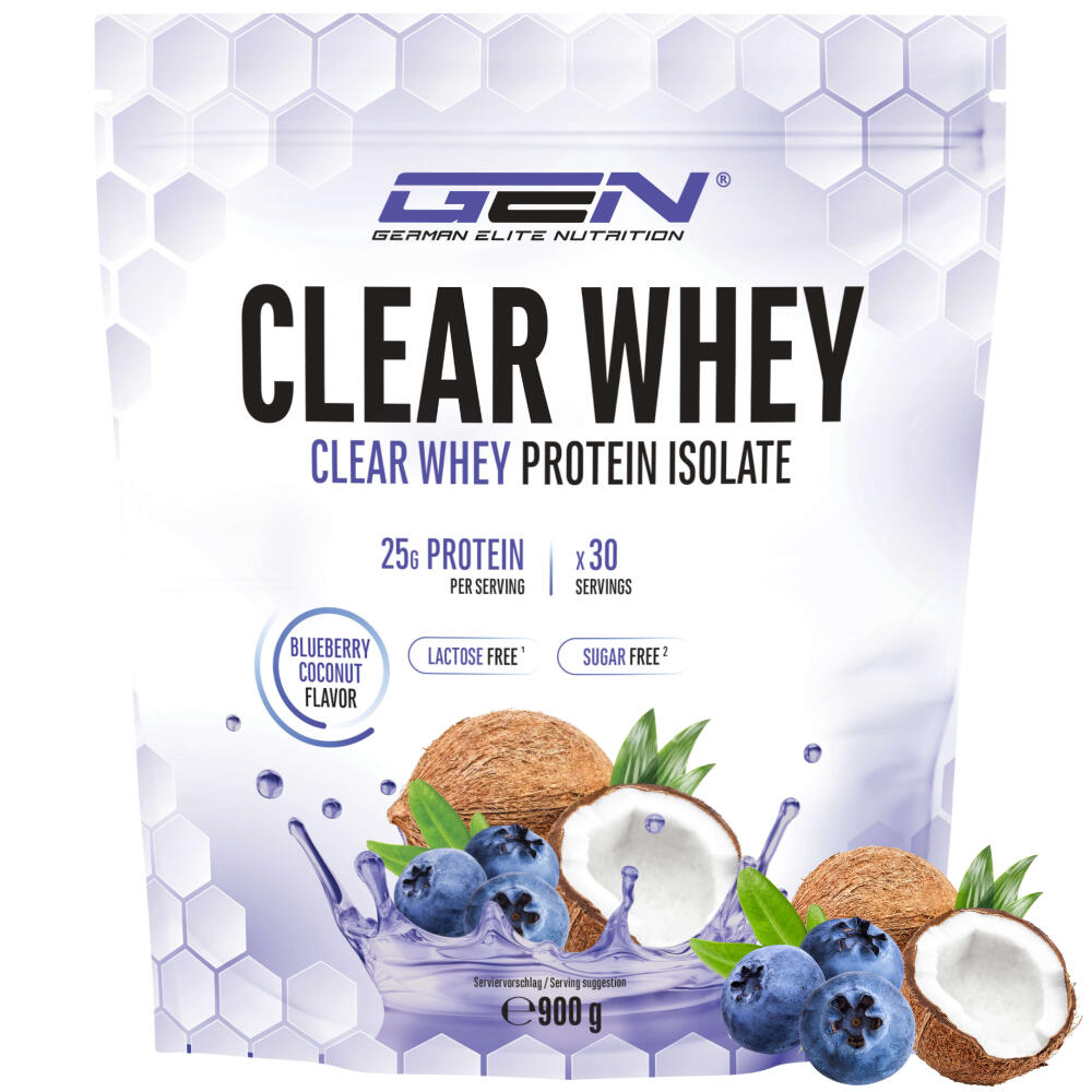 Clear Whey Protein - Blaubeere Kokosnuss, 900 g