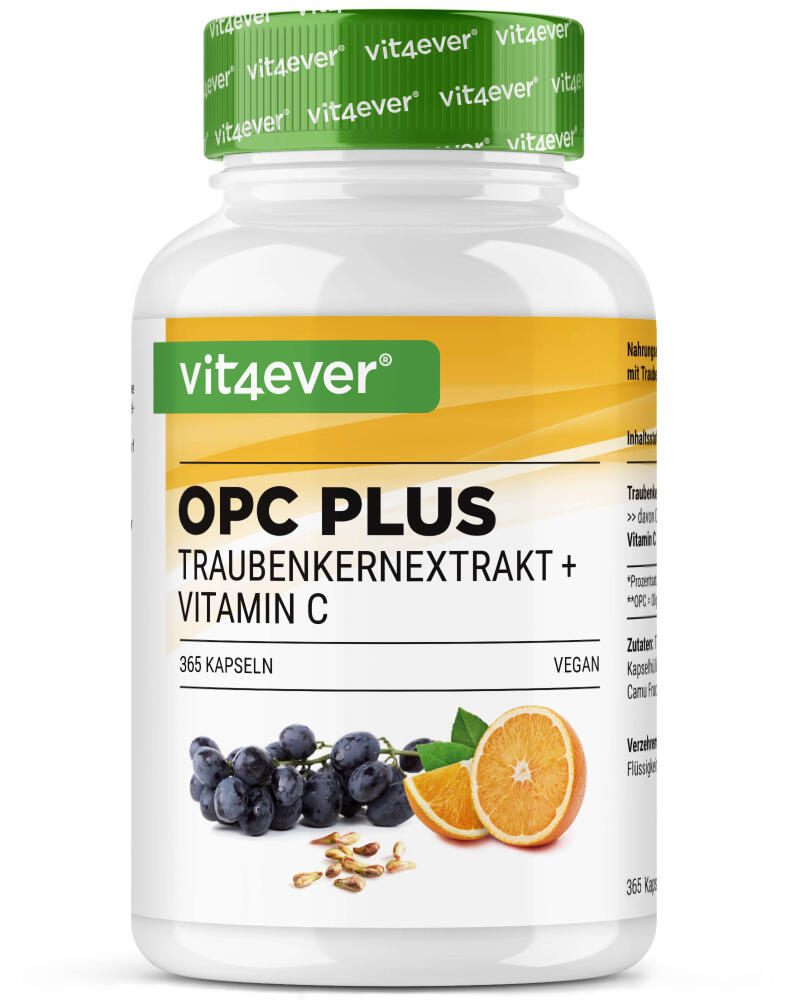 OPC mit Vitamin C, 365 Kapseln