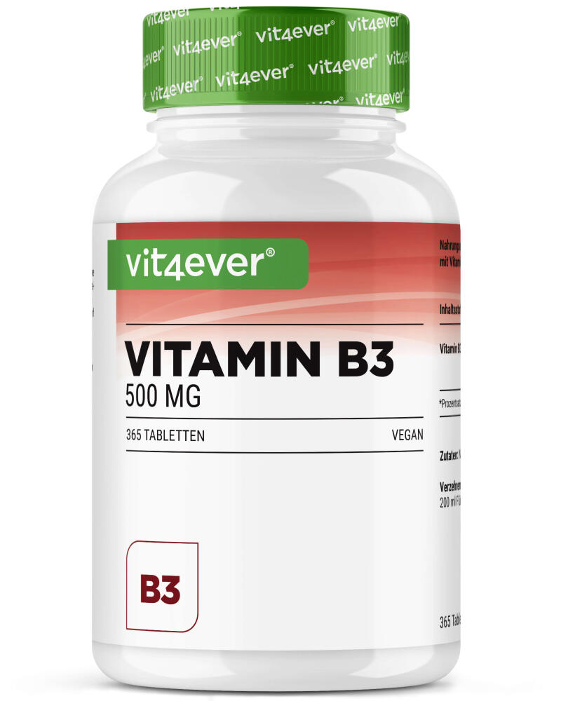 Vitamin B3 - 500 mg, 365 Tabletten