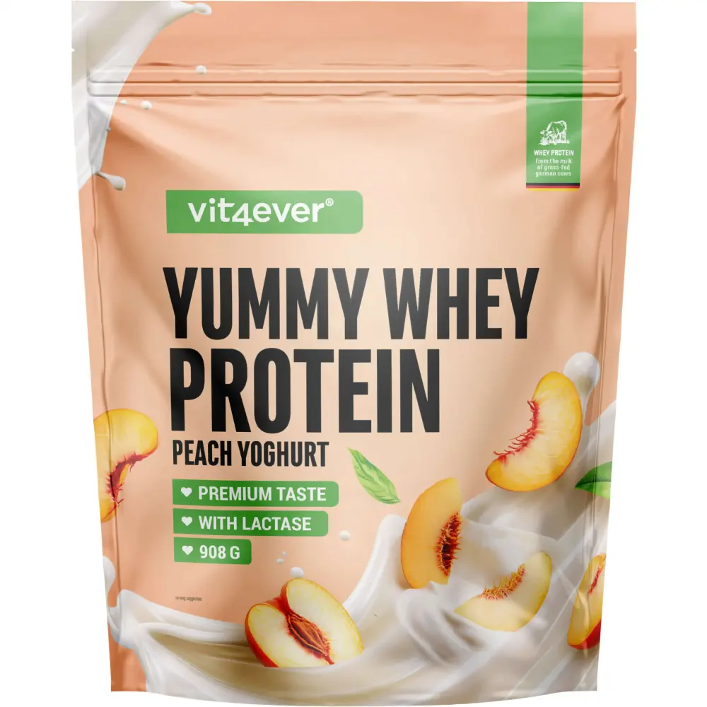 MHD 3/26 Yummy Whey - 908 g - Peach Yoghurt