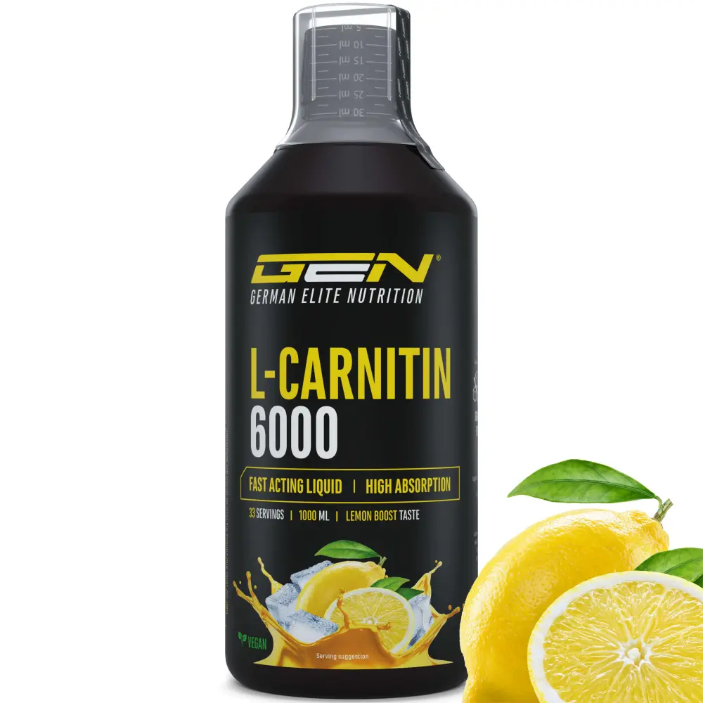 L-Carnitine 6000 Liquid - Lemon Boost, 1000 ml