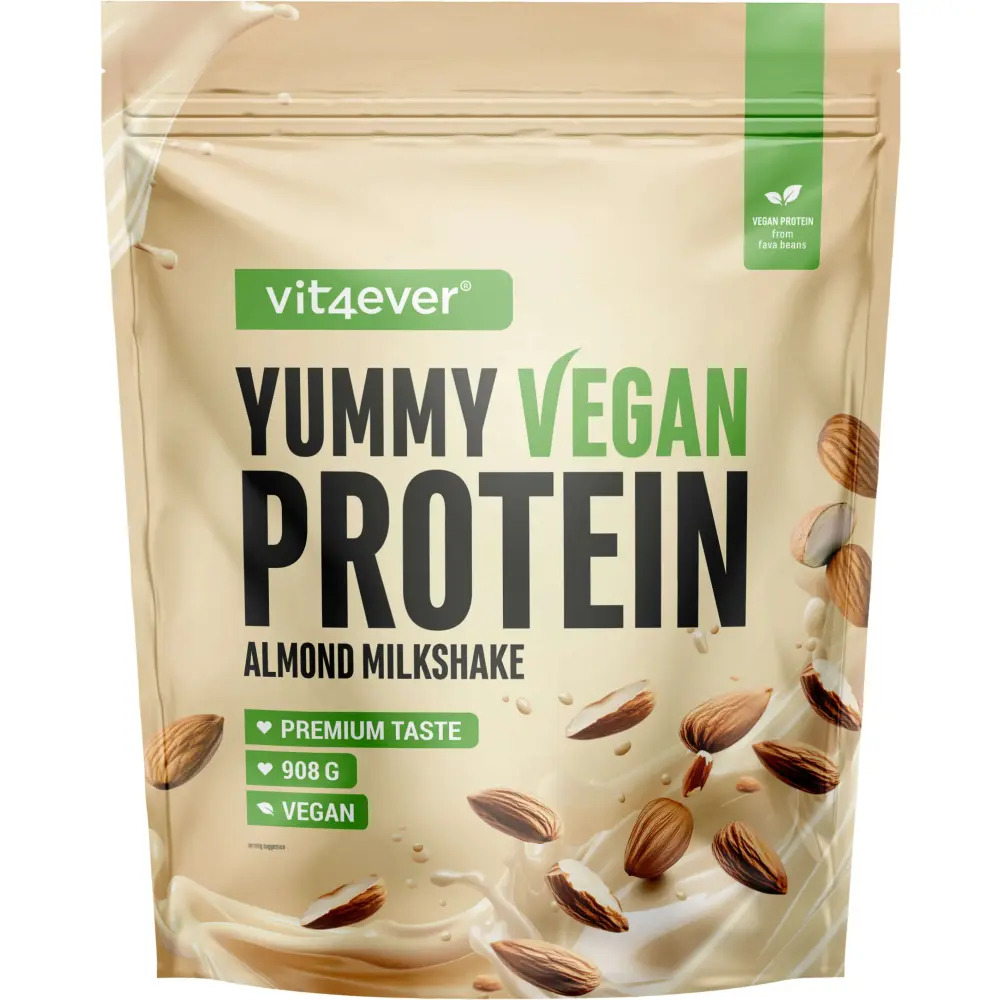 Yummy Vegan Protein - Almond Milkshake, 908 g