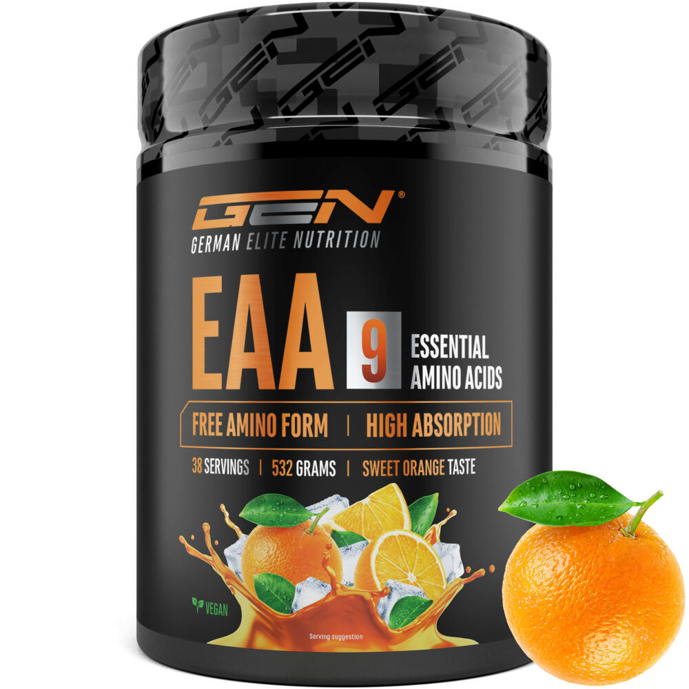 EAA + Histidin 3.0 - Sweet Orange, 532 g Pulver