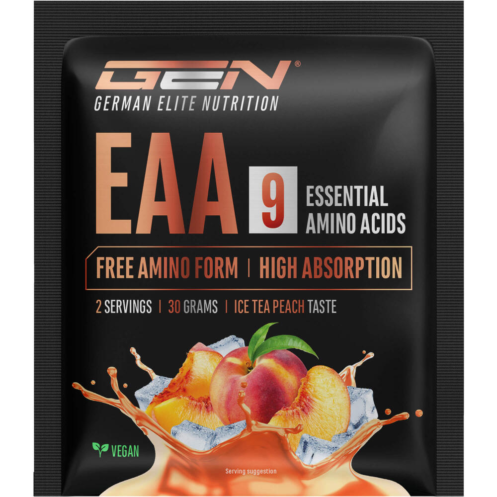 Probierpaket EAA + Histidin 3.0 - Ice Tea Peach, 30 g Pulver