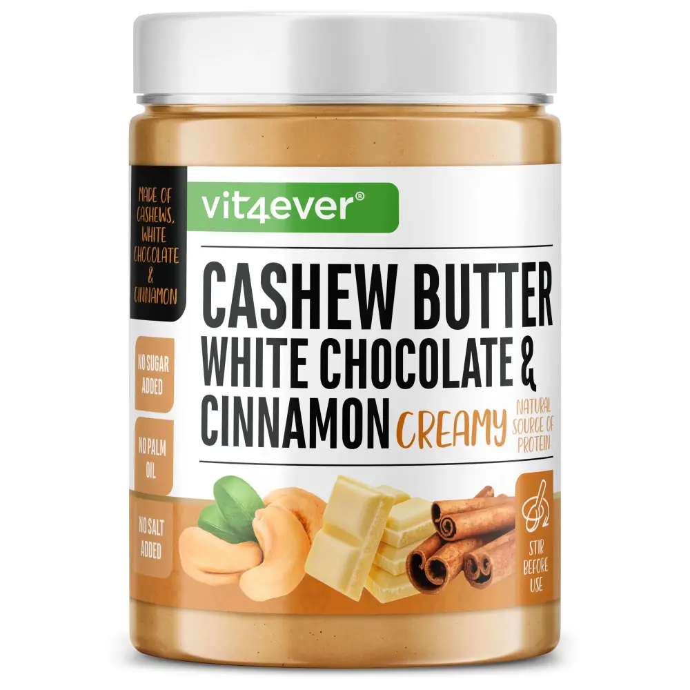 Cashew Butter - Weiße Schokolade & Zimt, 1000 g