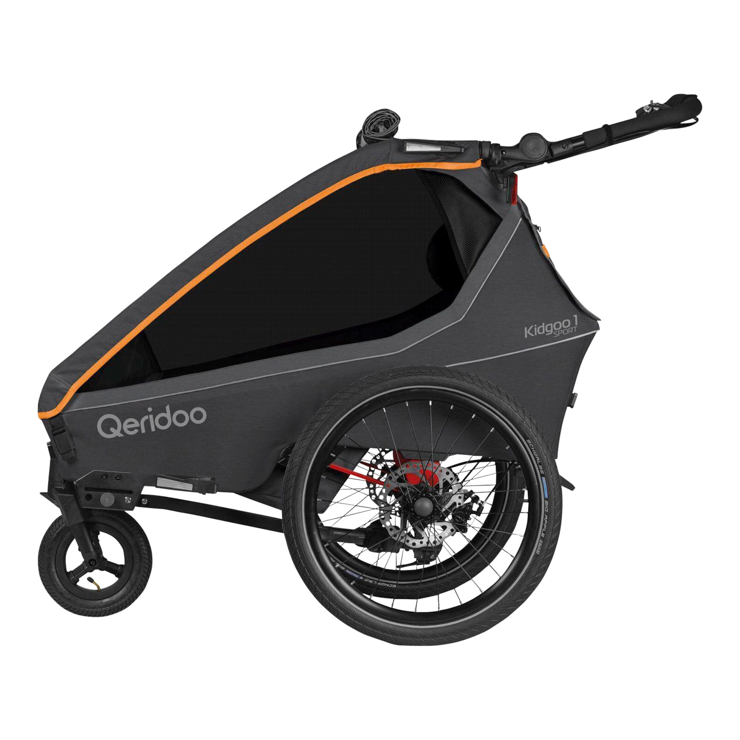 Qeridoo Fahrradanhänger Kidgoo 1 Sport FIDLOCK Edition