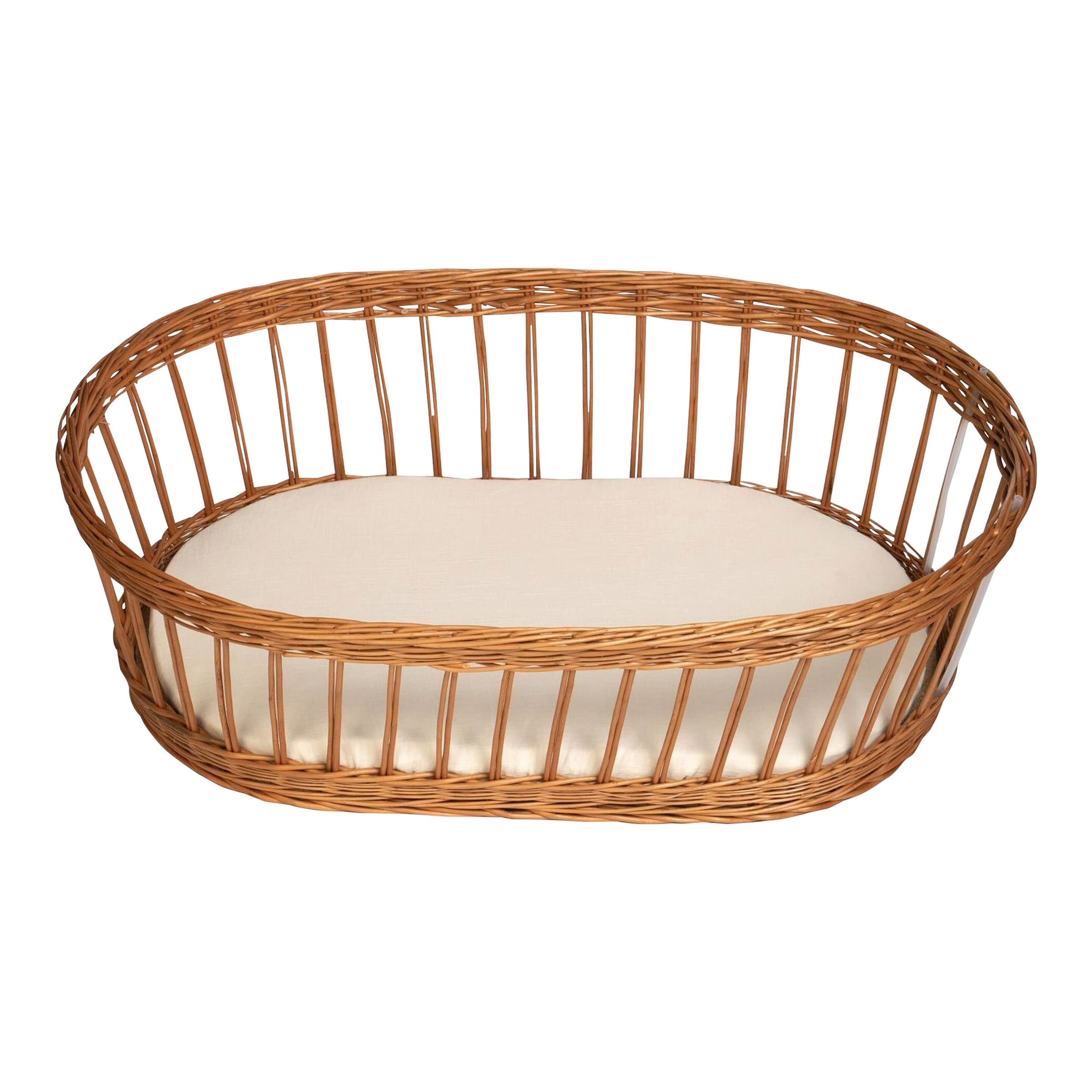 Mionido Textiles Set für Stubenwagen Musselin Uni Schleife