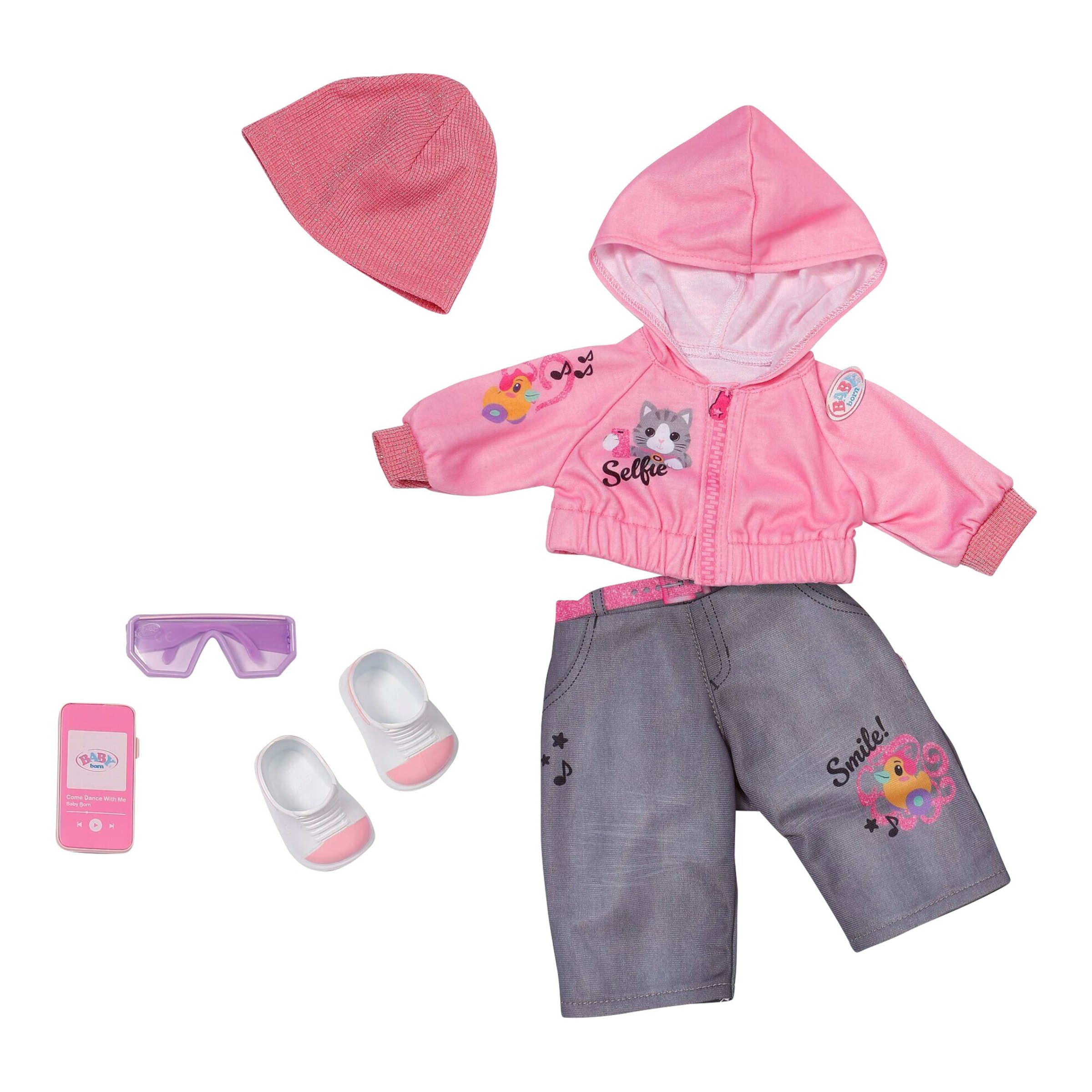 Zapf Creation Baby Born Puppen Outfit Cool Girl 43cm