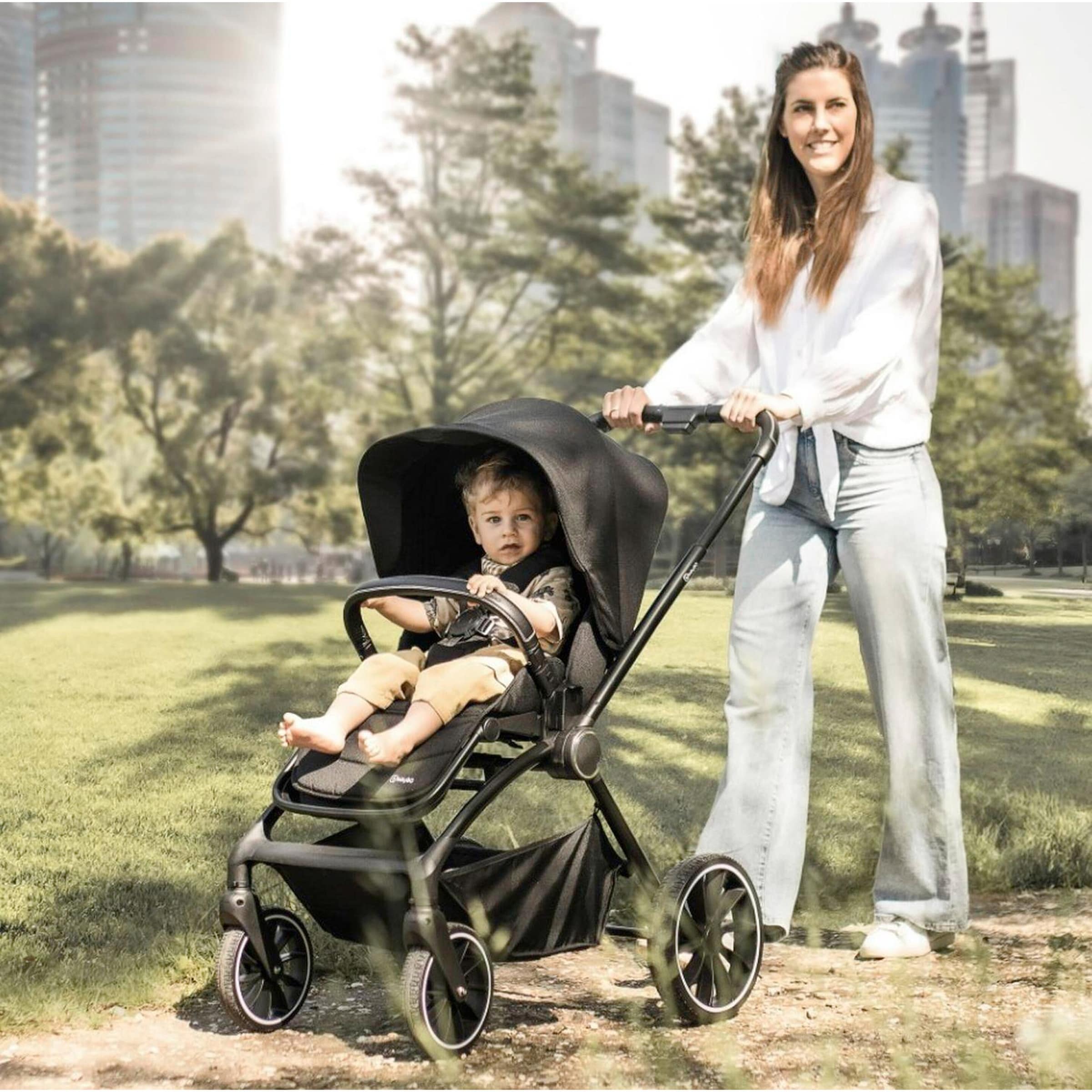 Babygo Kombikinderwagen Harmony Trio-Set inkl. Babyschale iTravel XP schwarz