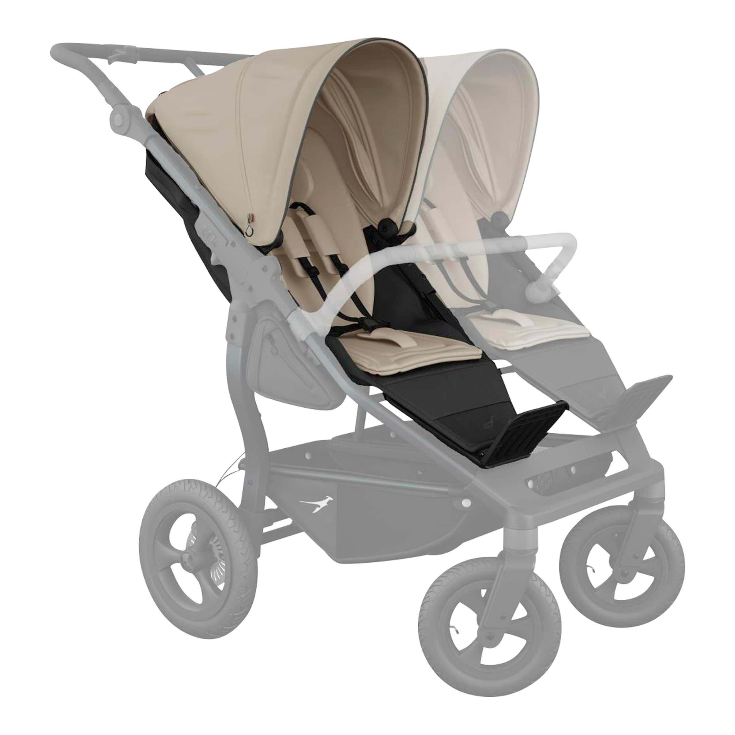 Tfk Kinderwagen Geschwisterwagen Duo grau | schwarz