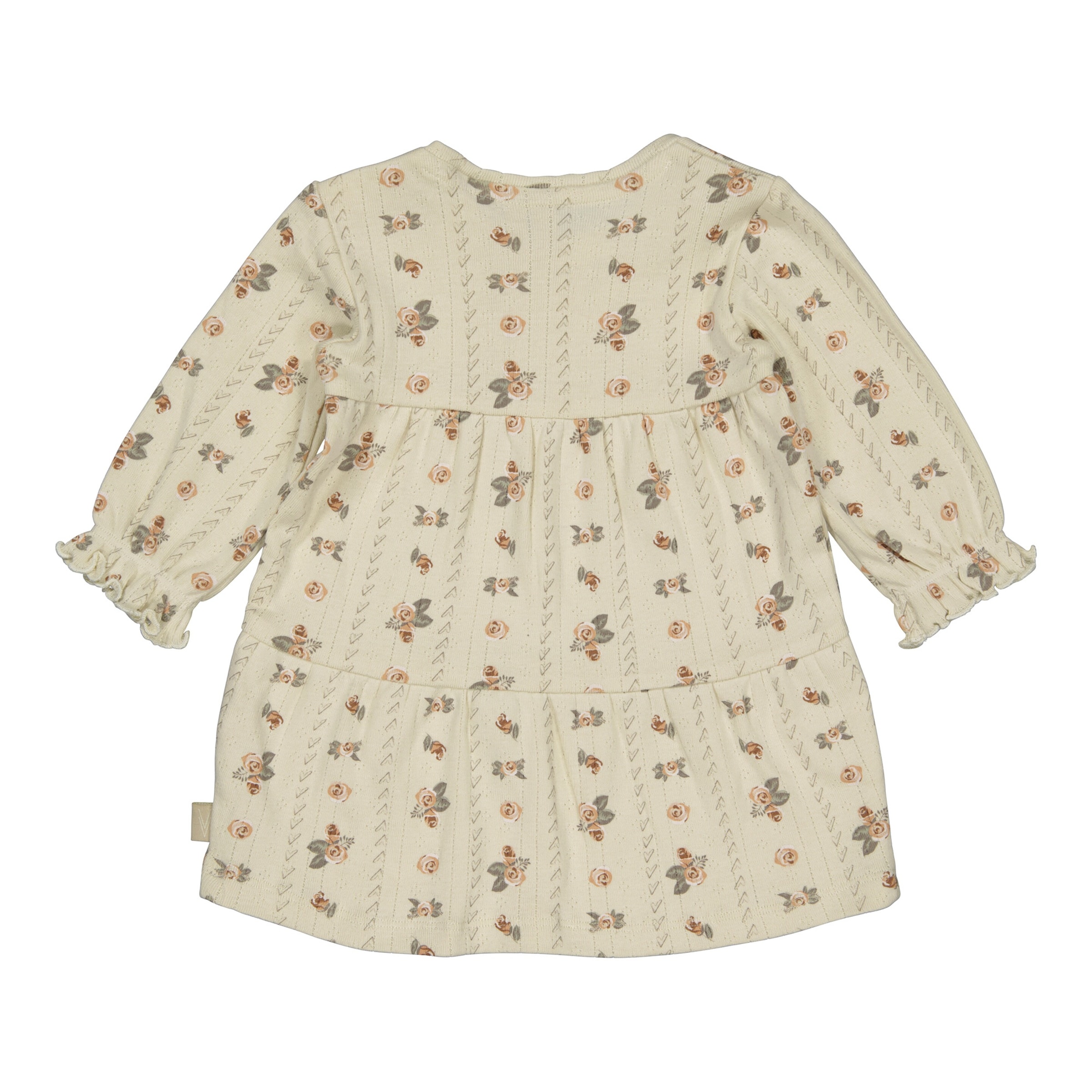 Levv Ajour-Kleid langarm Rosen