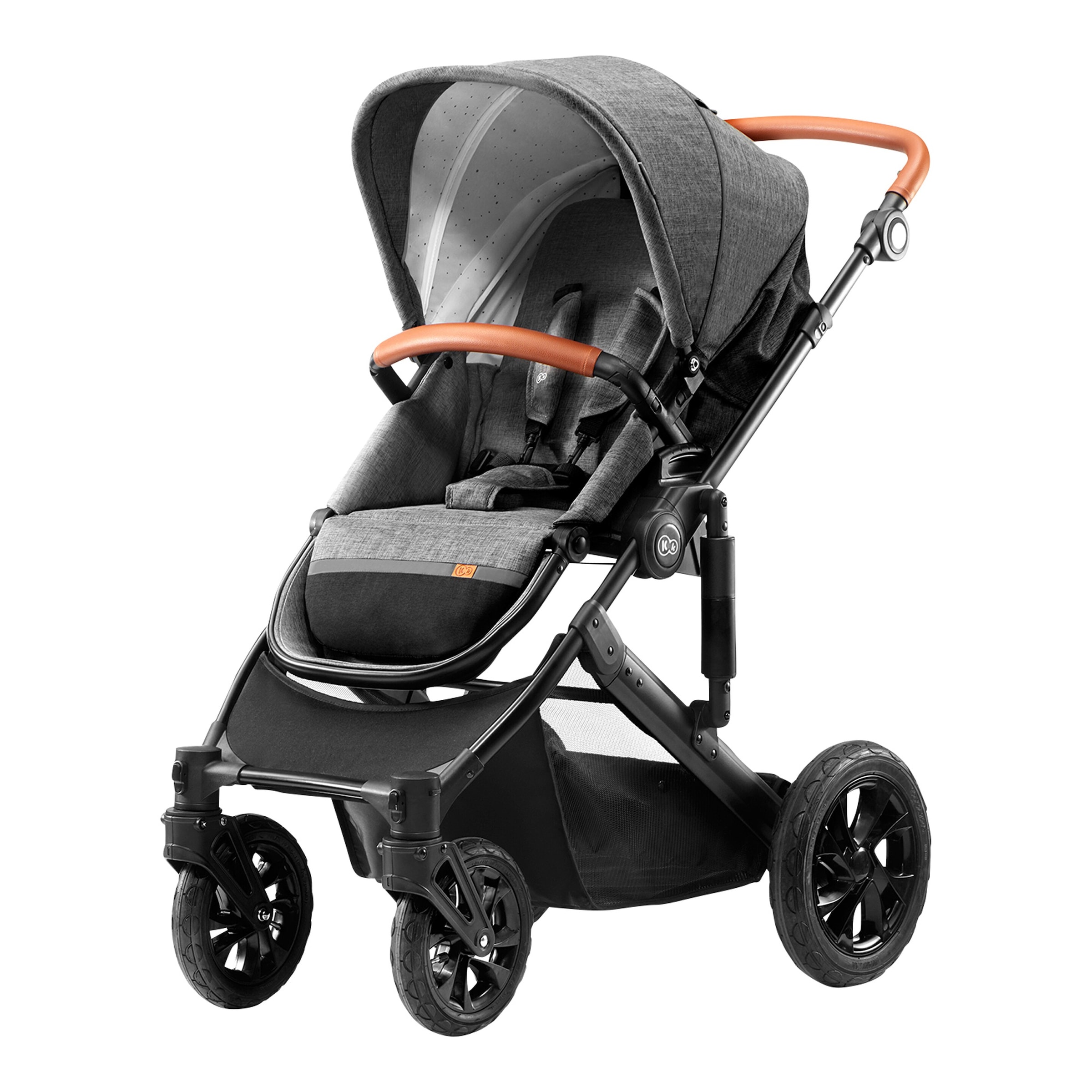 Kinderkraft Kombikinderwagen PRIME 3in1 Trio-Set inkl. MINK PRO grau