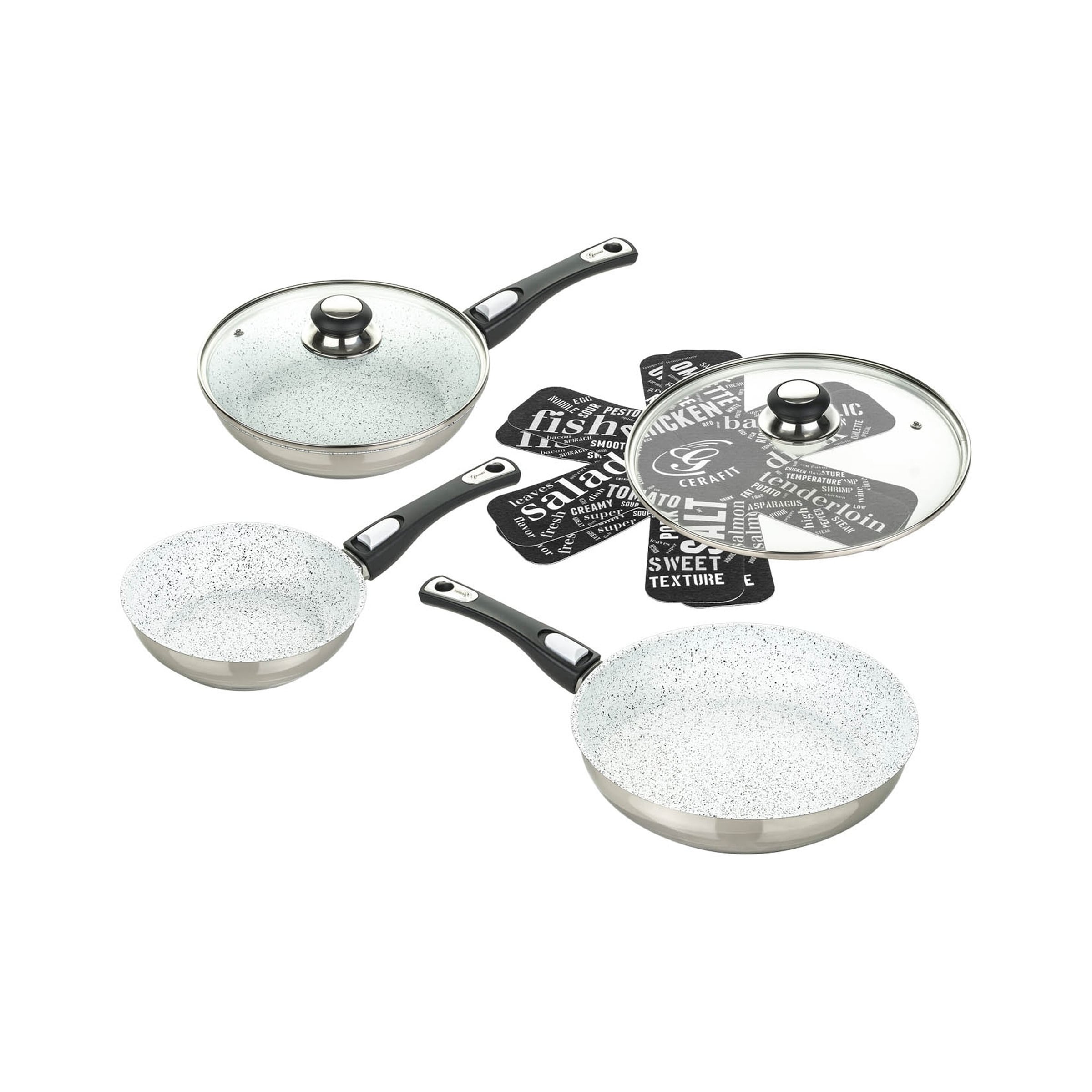 Pfannen-Set Cerafit Mont-Blanc, 7-teilig