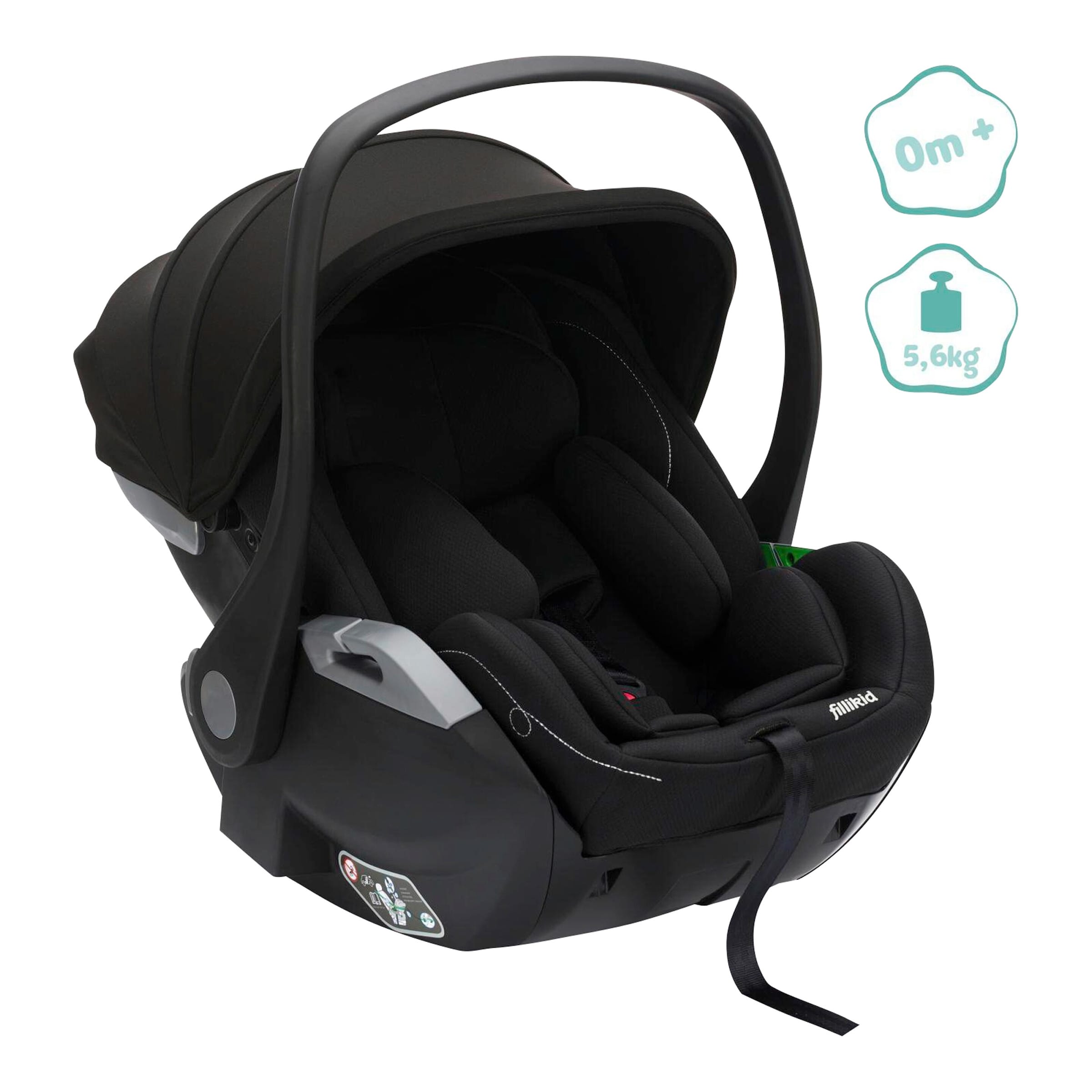 Fillikid Babyschale inkl. Isofix-Basis