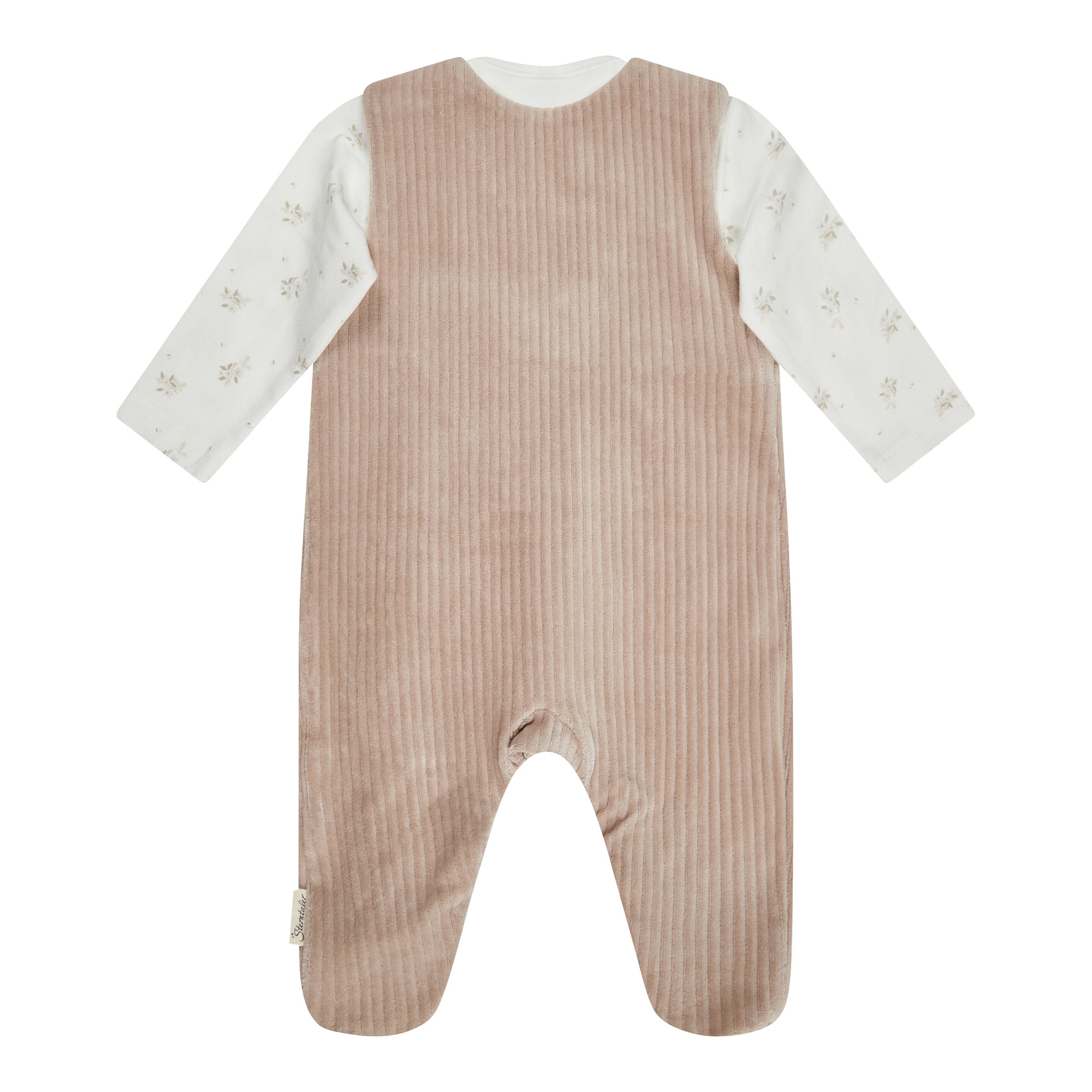 Sterntaler Nicki-Strampler-Set Blumen Cordoptik